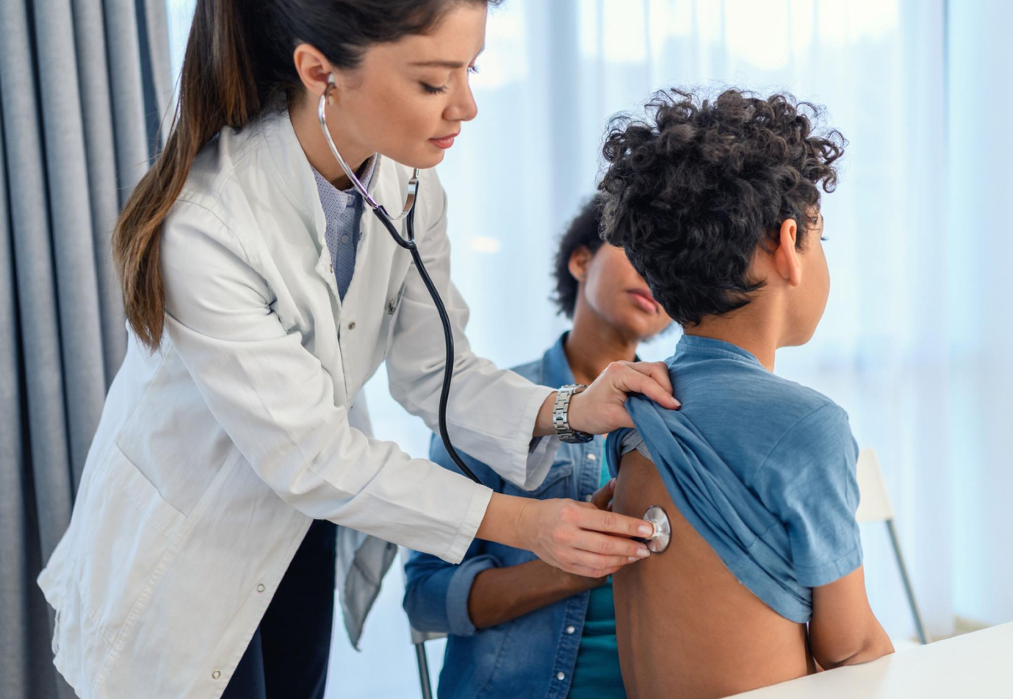 Doctors treating patient