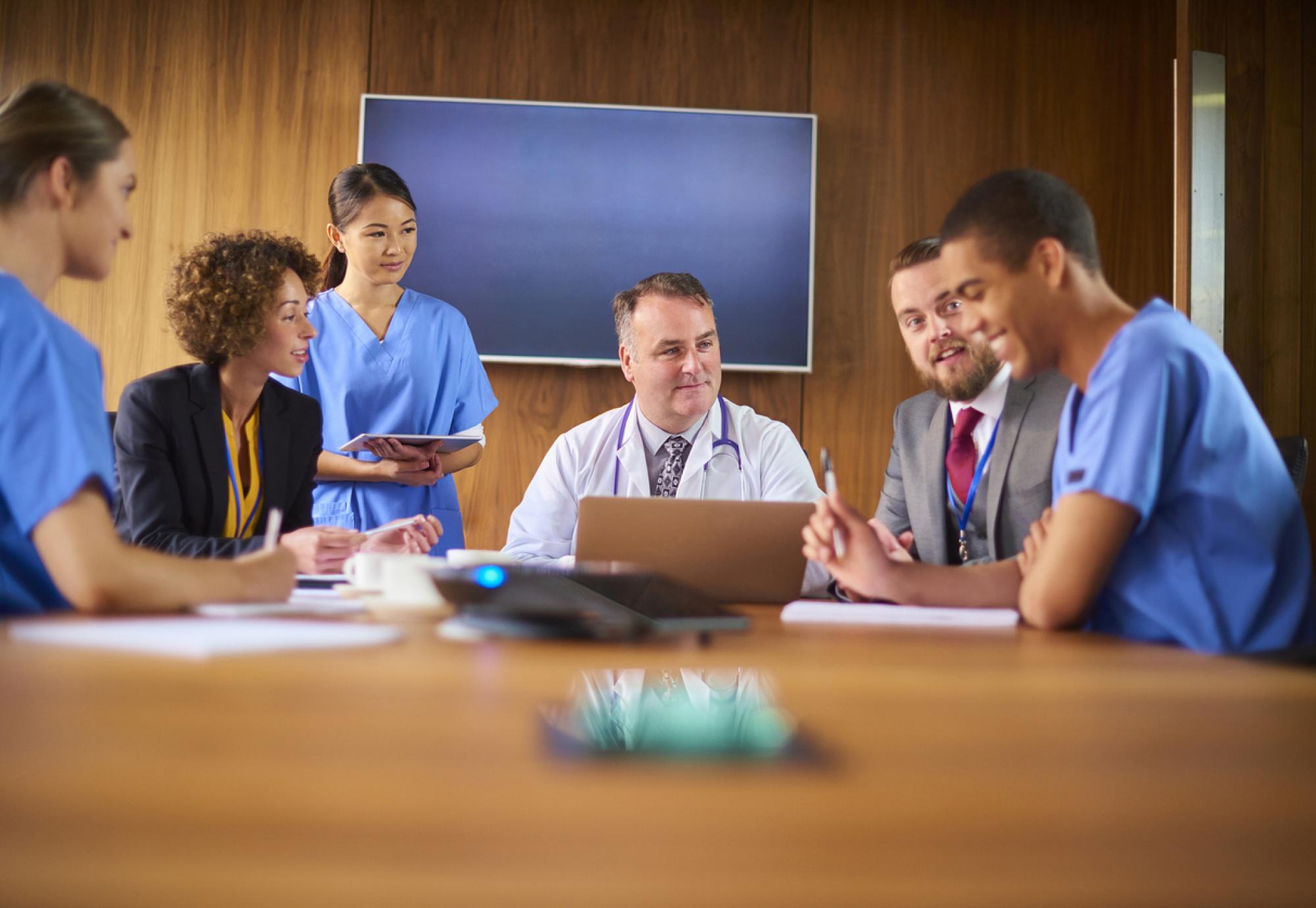 People in meeting