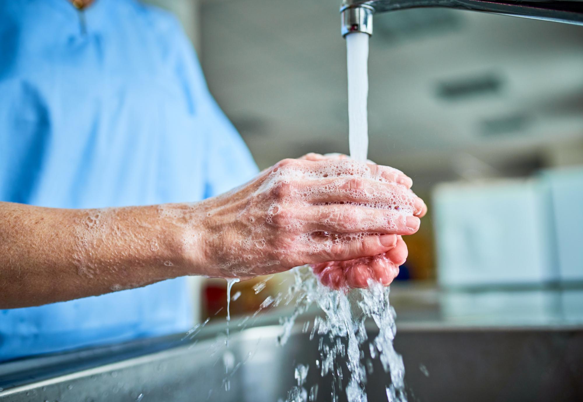 Washing hands 