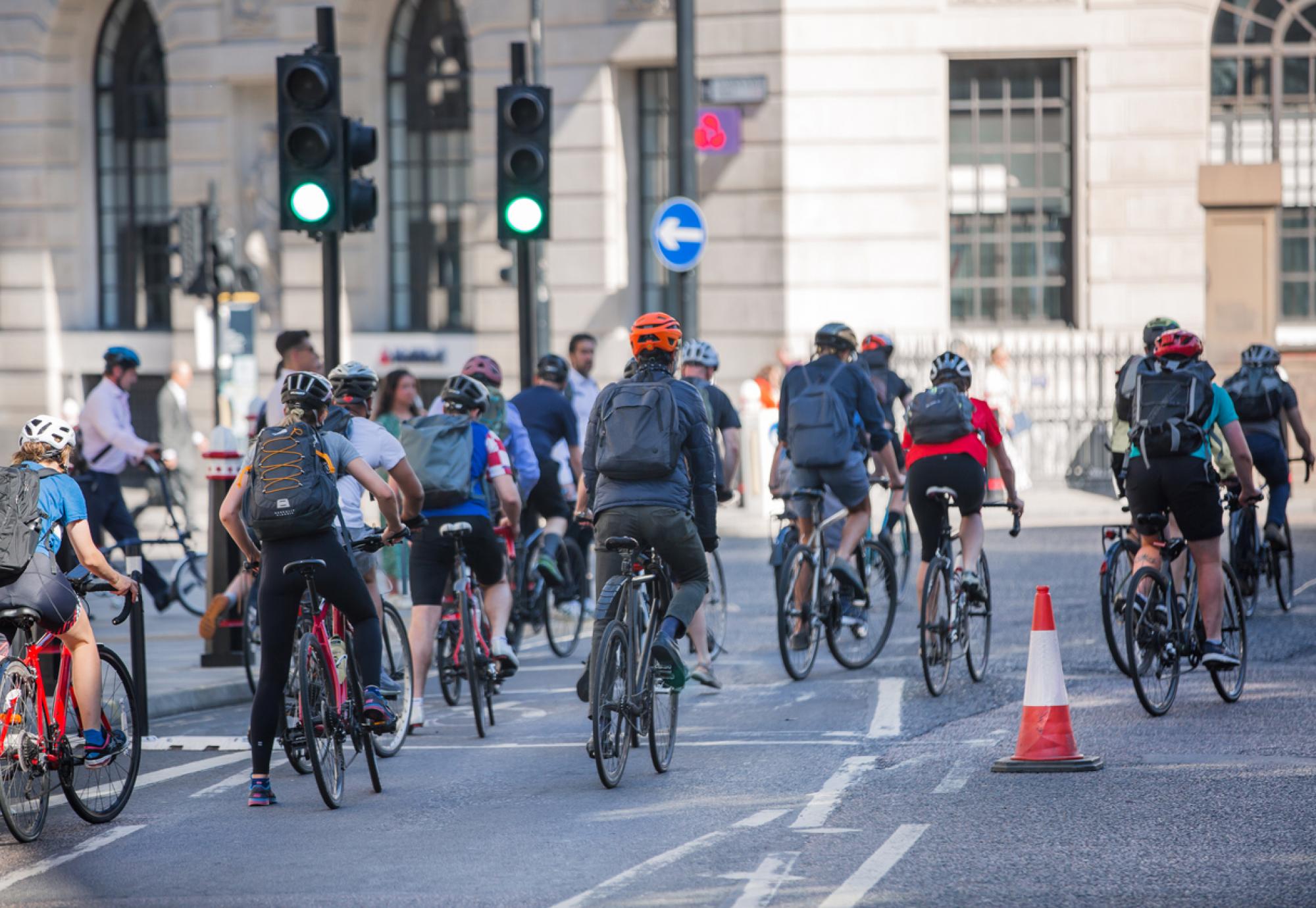 Cyclists in London