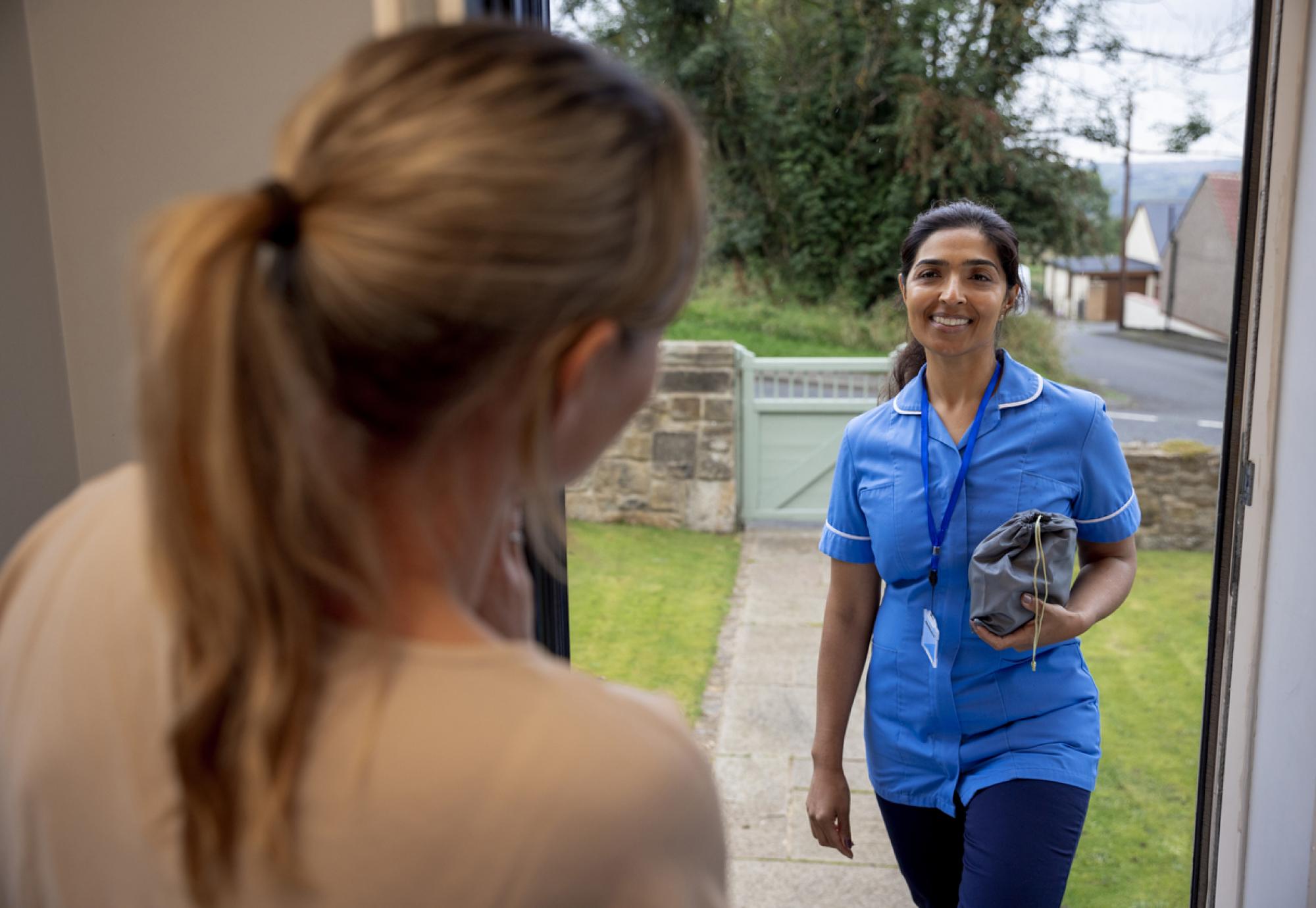 Nurse at patient's home