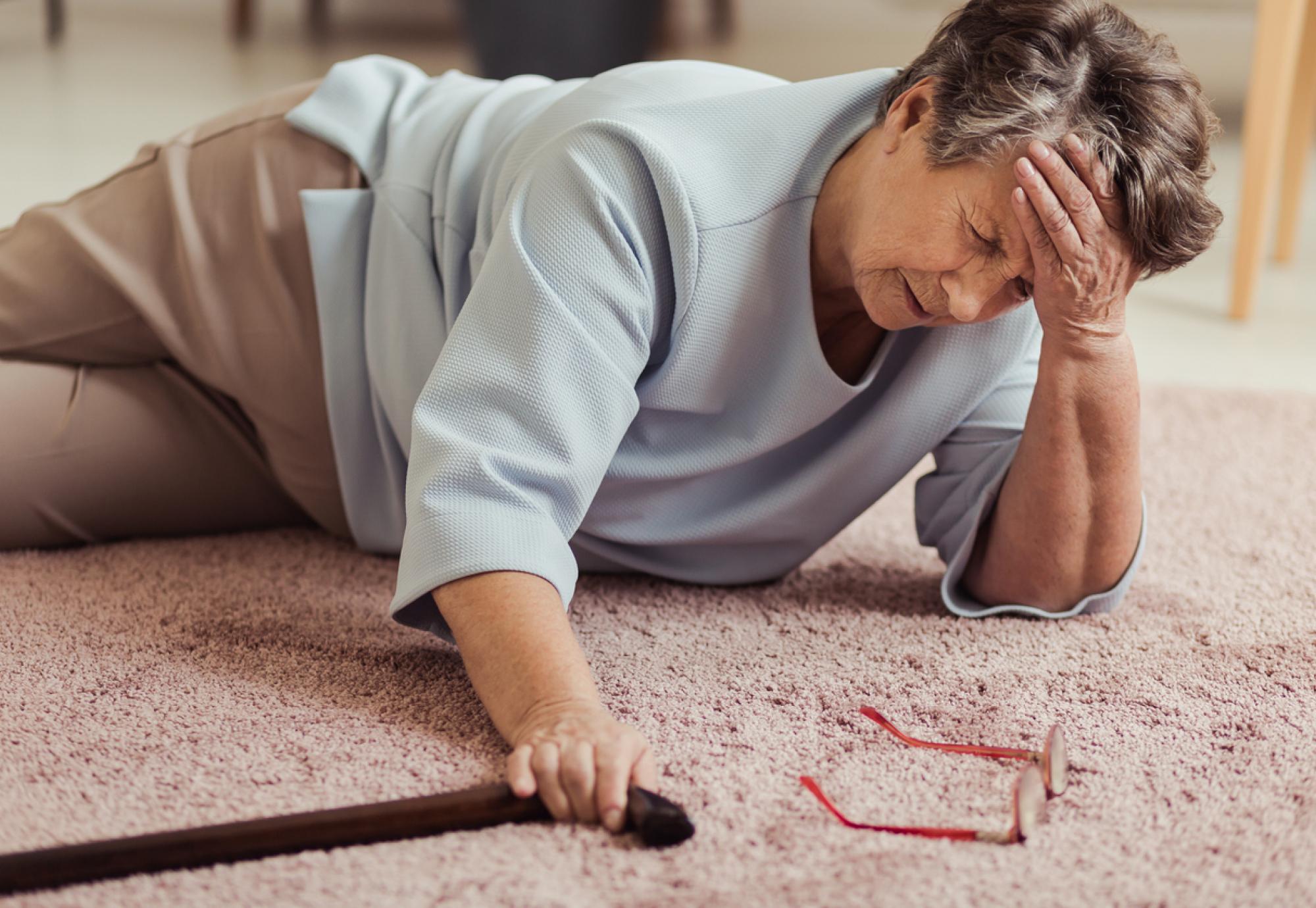 Woman on the floor