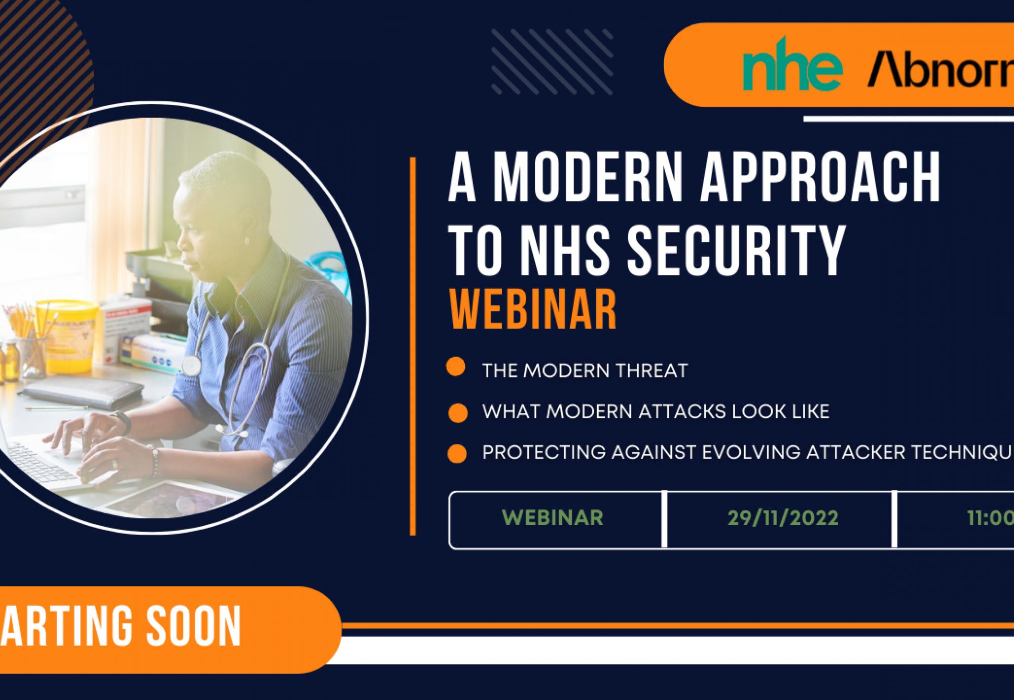A Modern Approach to NHS Security