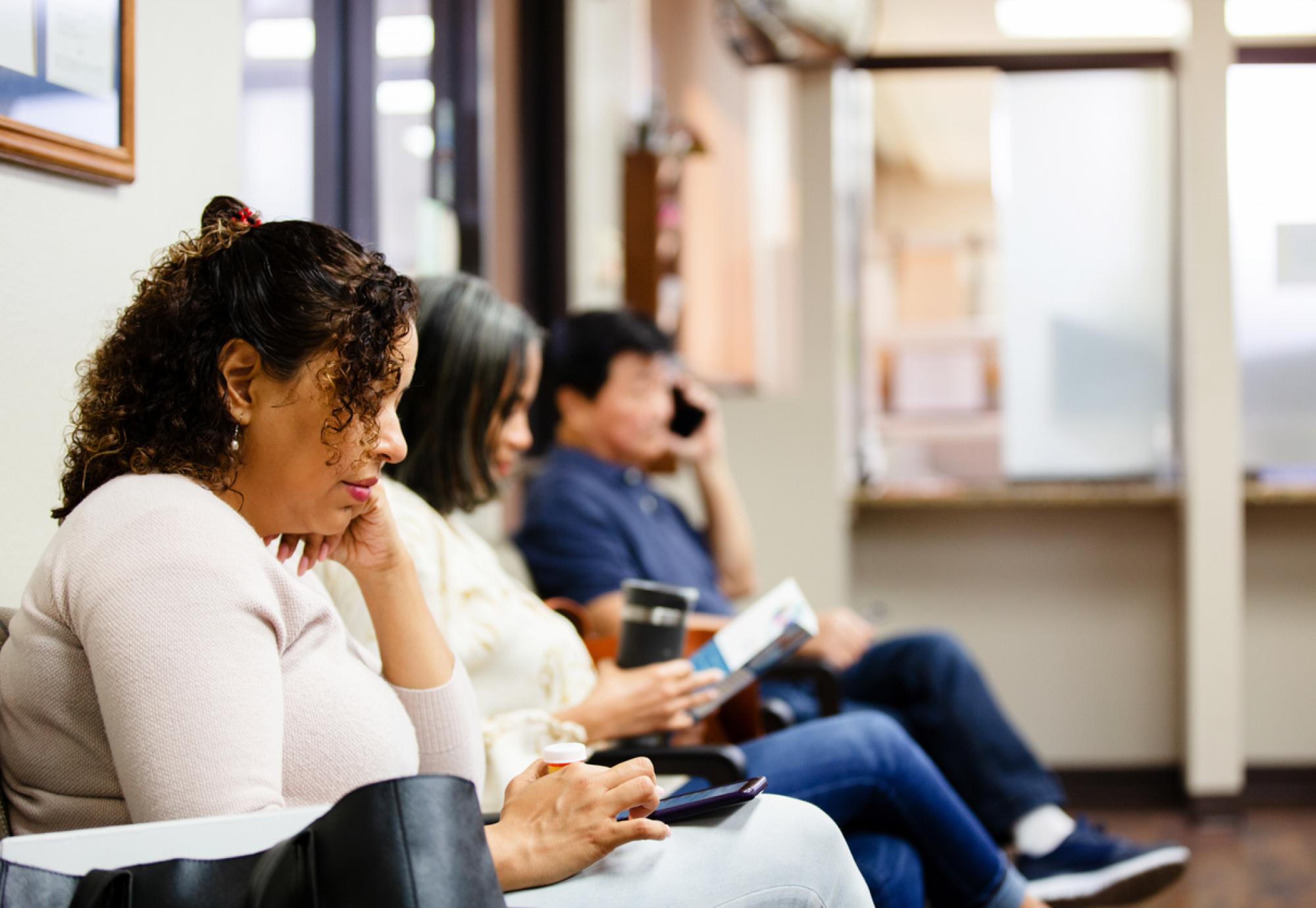 People in waiting room