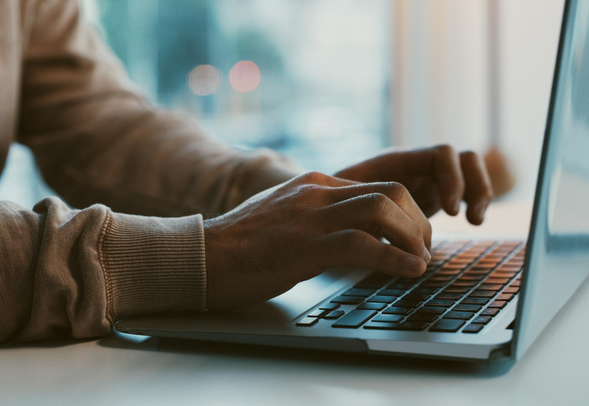 Man on computer