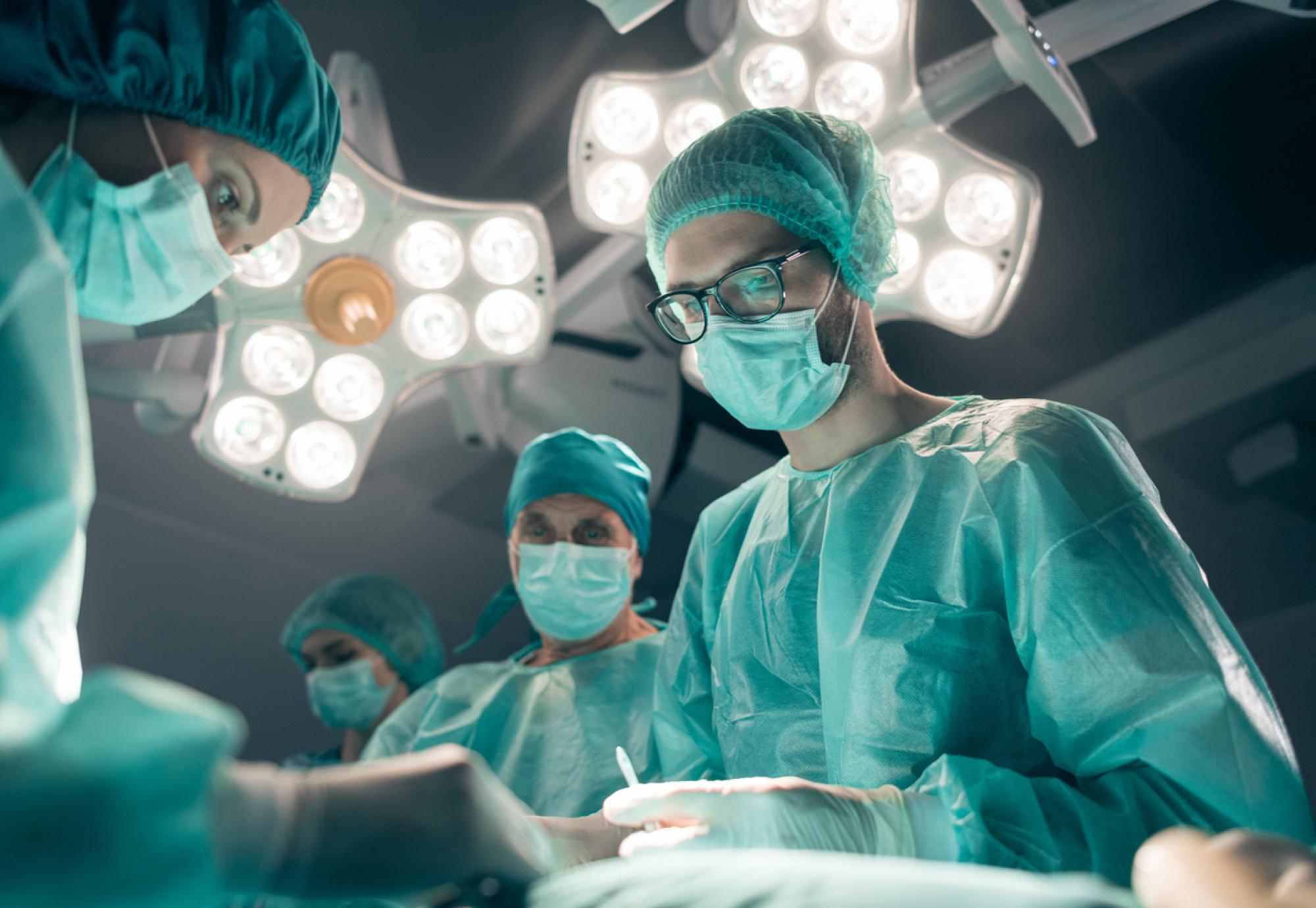 Surgeon performing operation