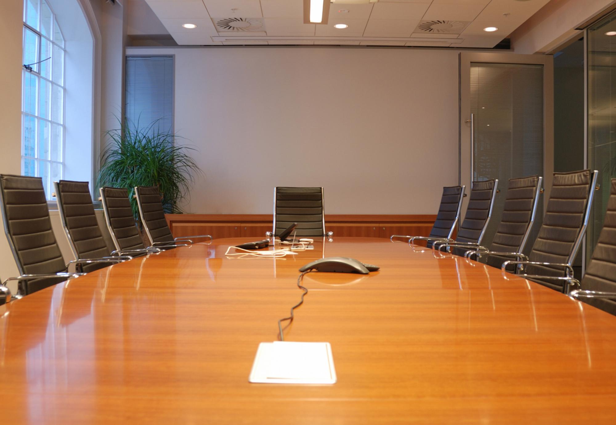 Empty board room