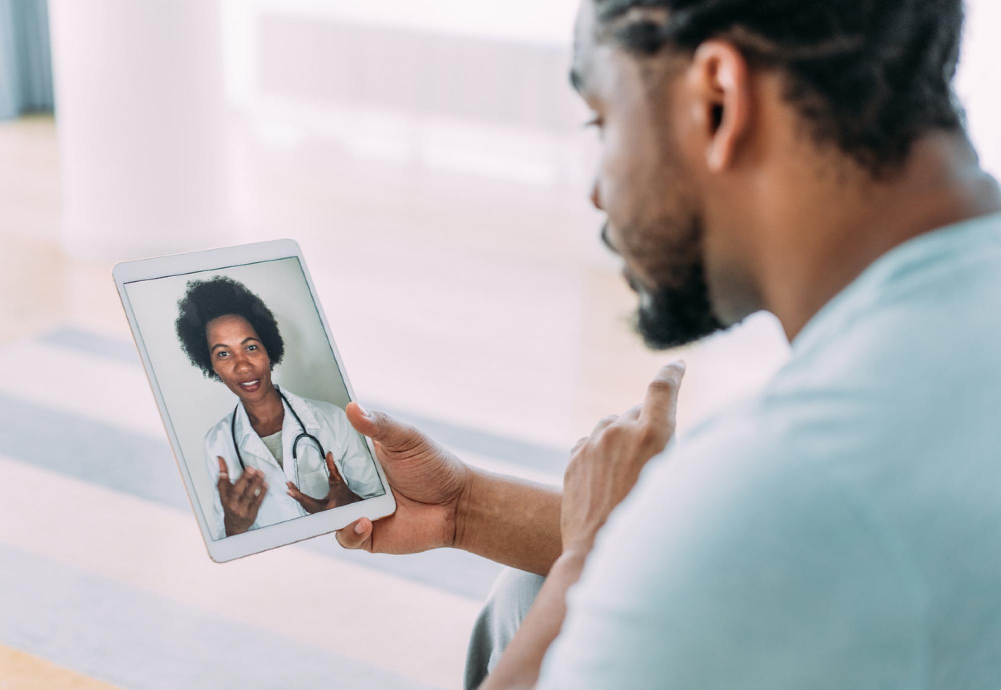 Video call with doctor