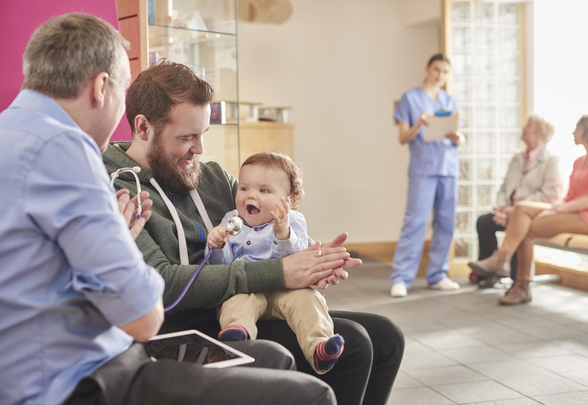 Baby at the clinic