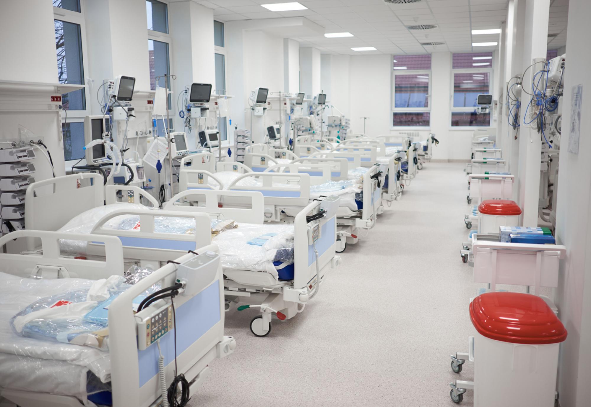 Modern hospital room