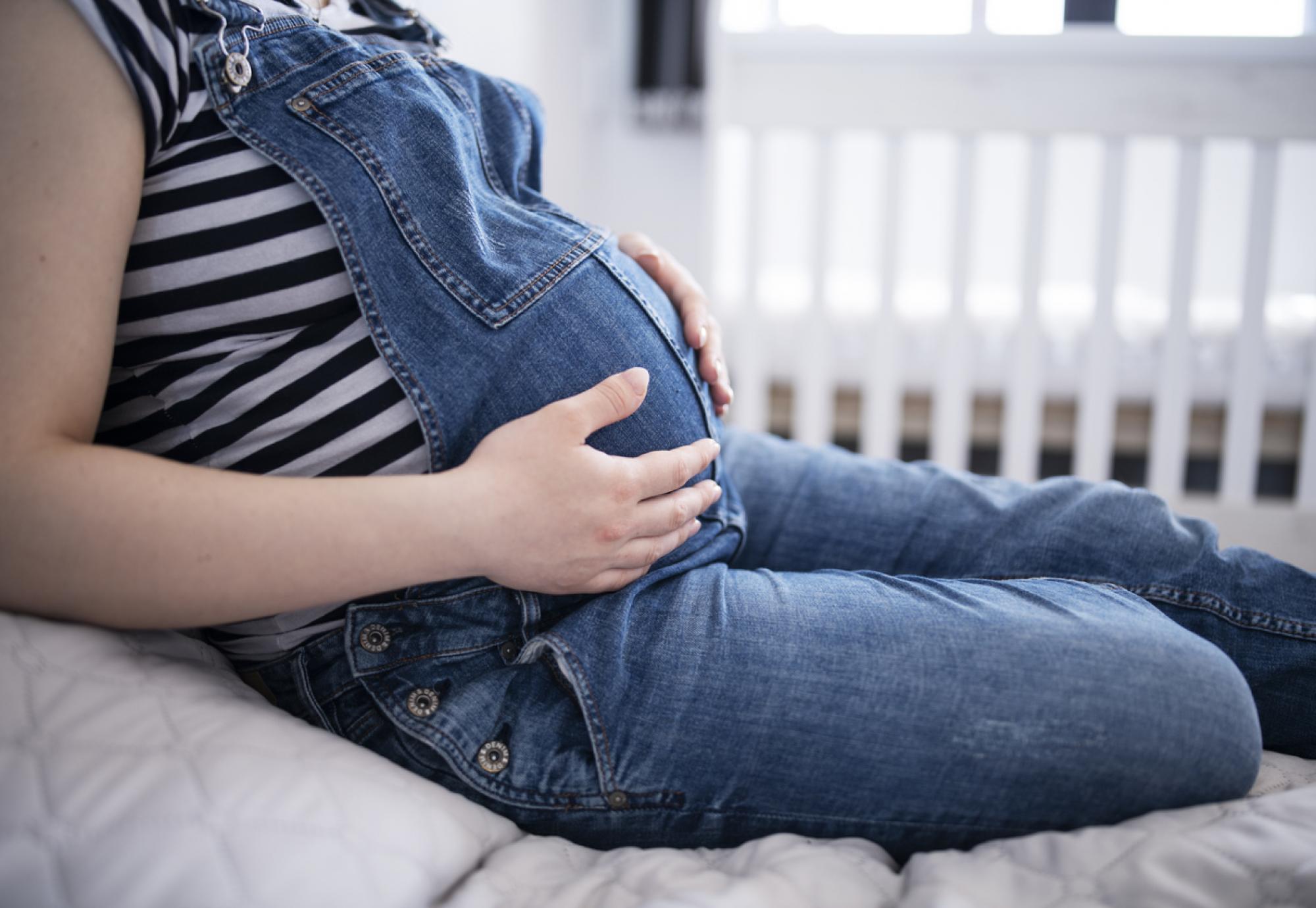 Pregnant woman depicting women's health
