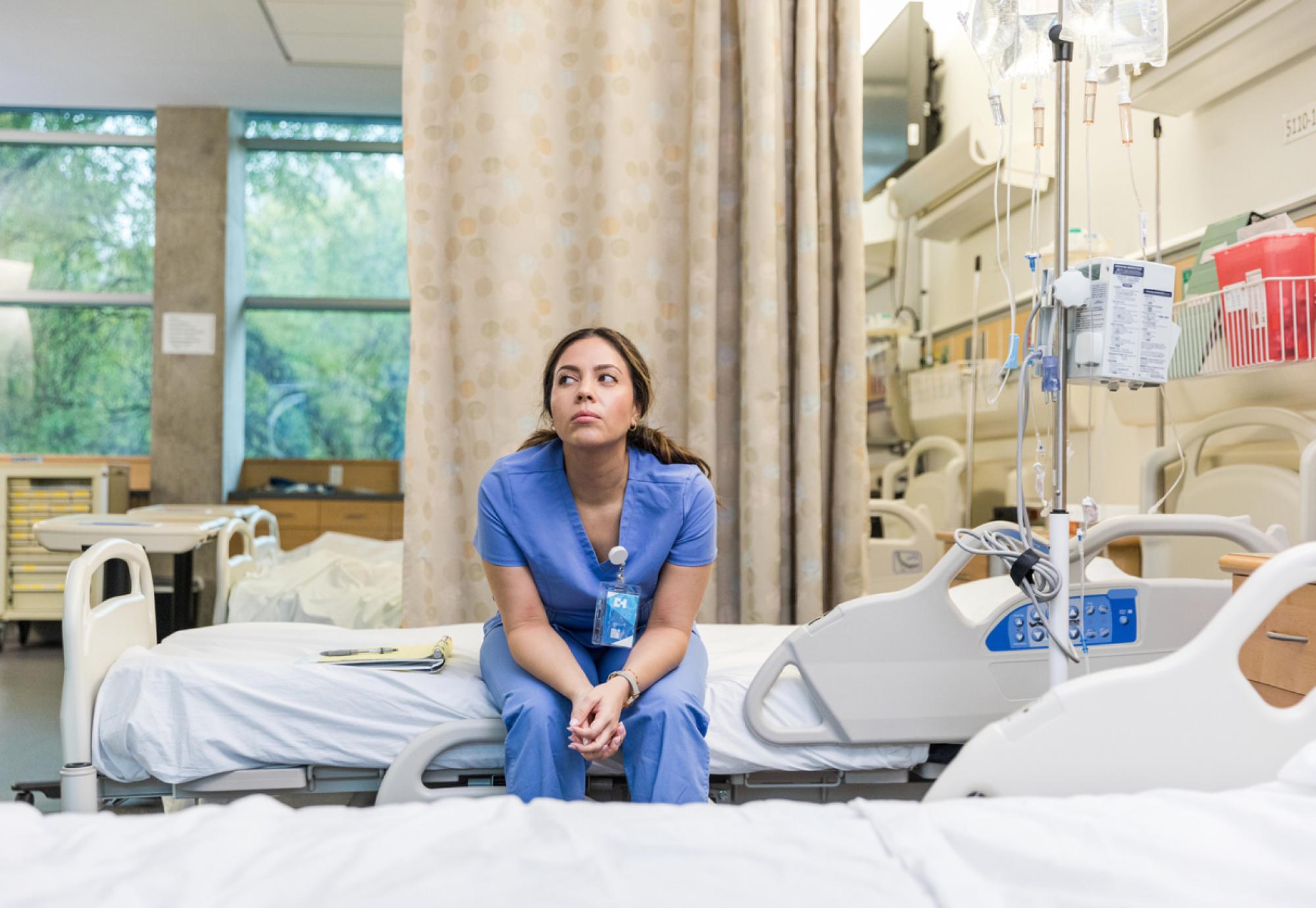 Nurses taking a break