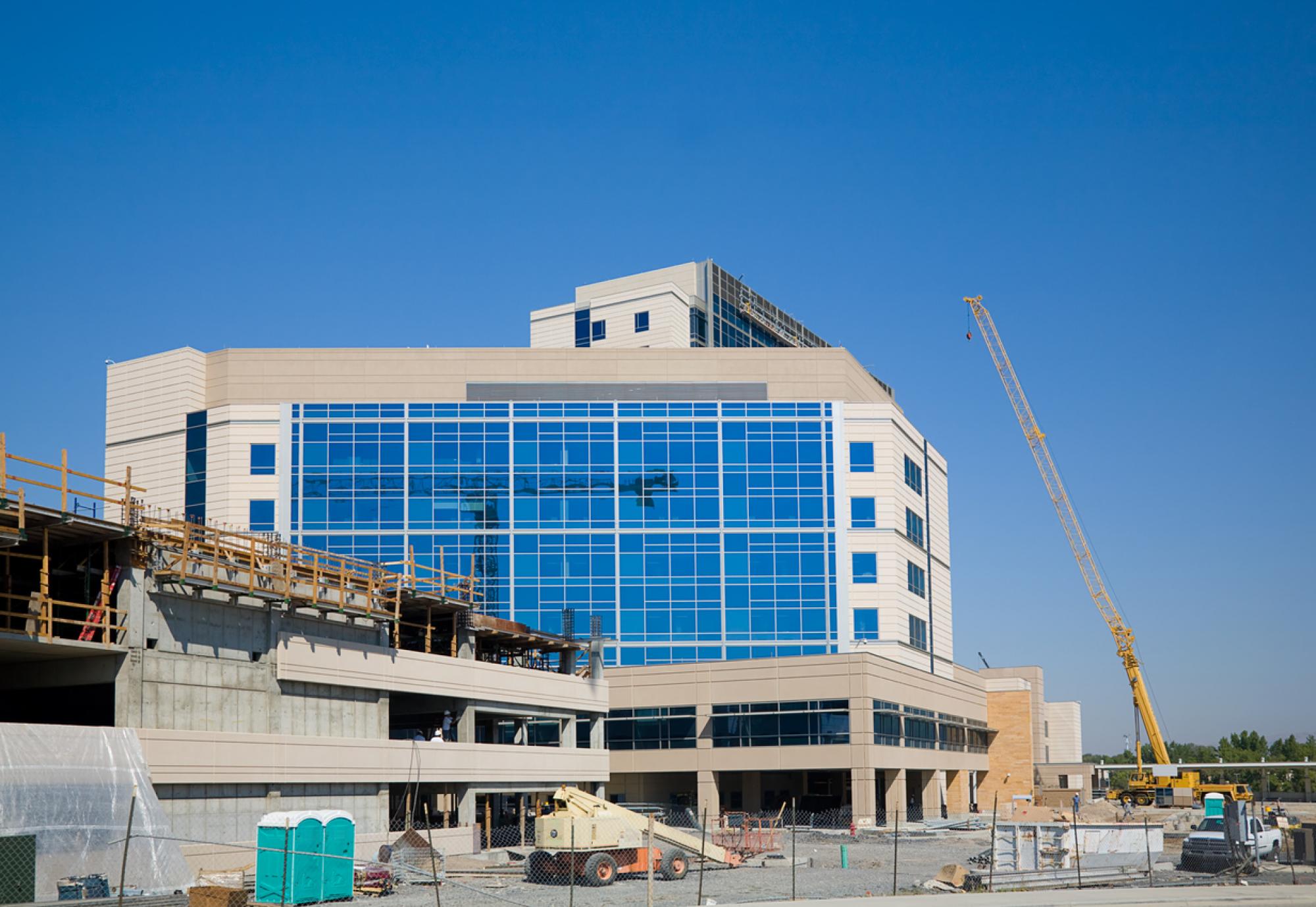 New hospital construction depicting NHS estate and the New Hospital Programme