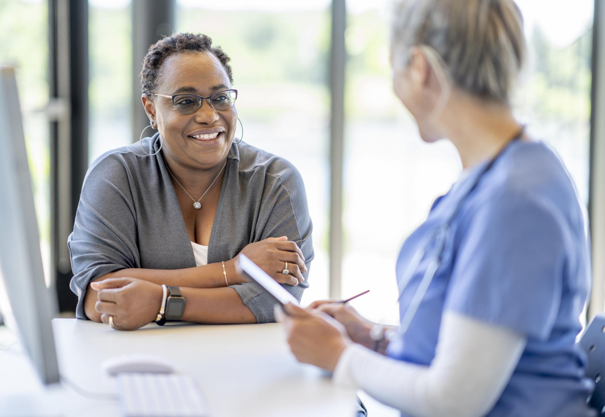 Medical appointment depicting the inpatient experience data from the Care Quality Commission (CQC) 