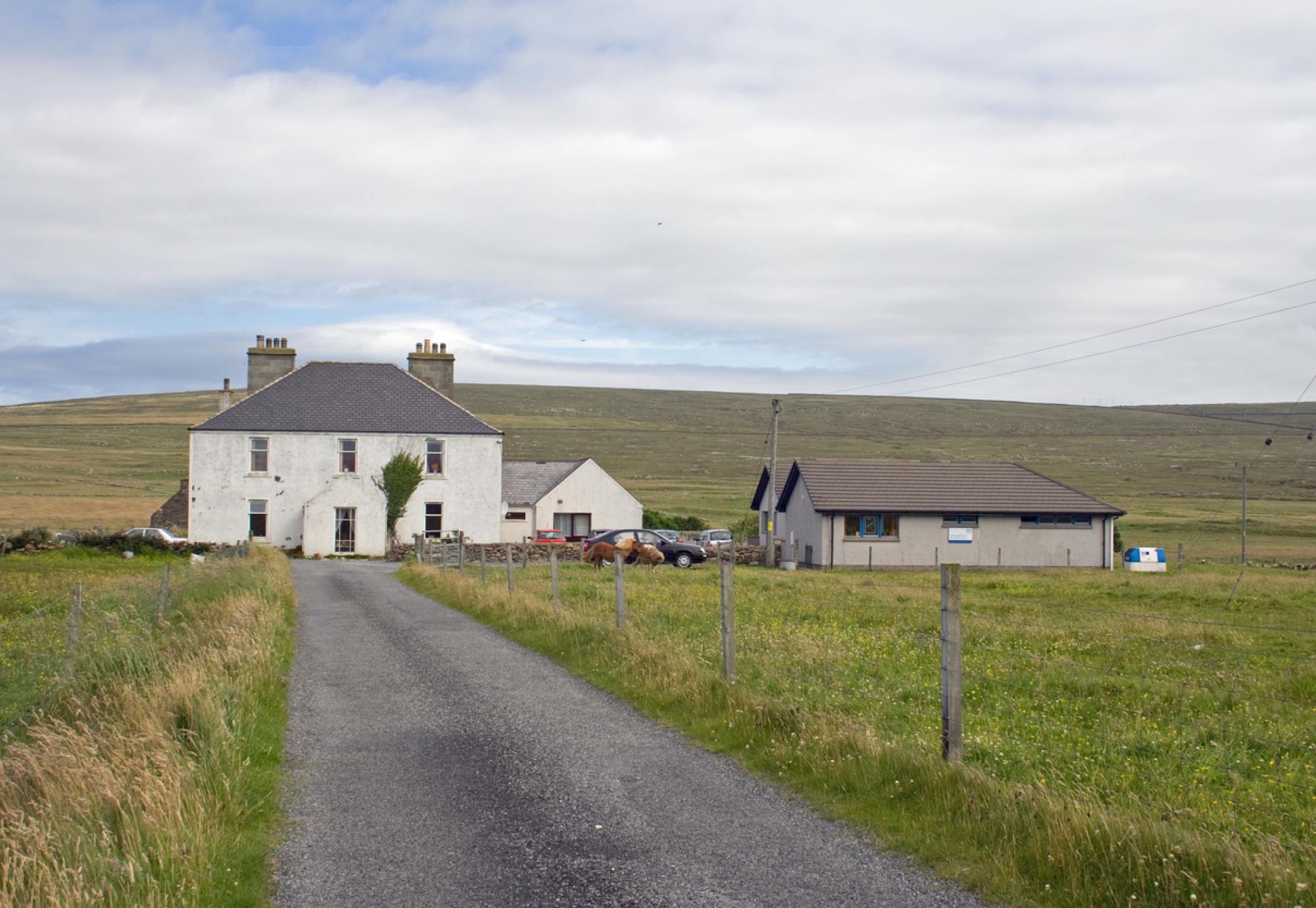 Image of a GP surgery in the Shetland Islands depicting rural healthcare for NHS Scotland