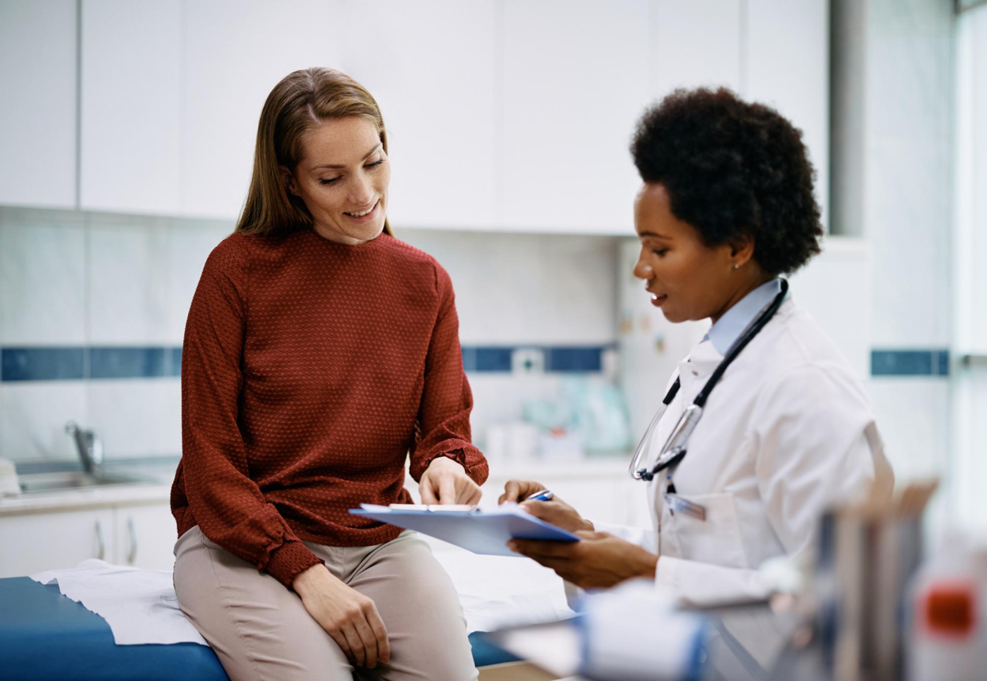 Doctor consulting with a patient