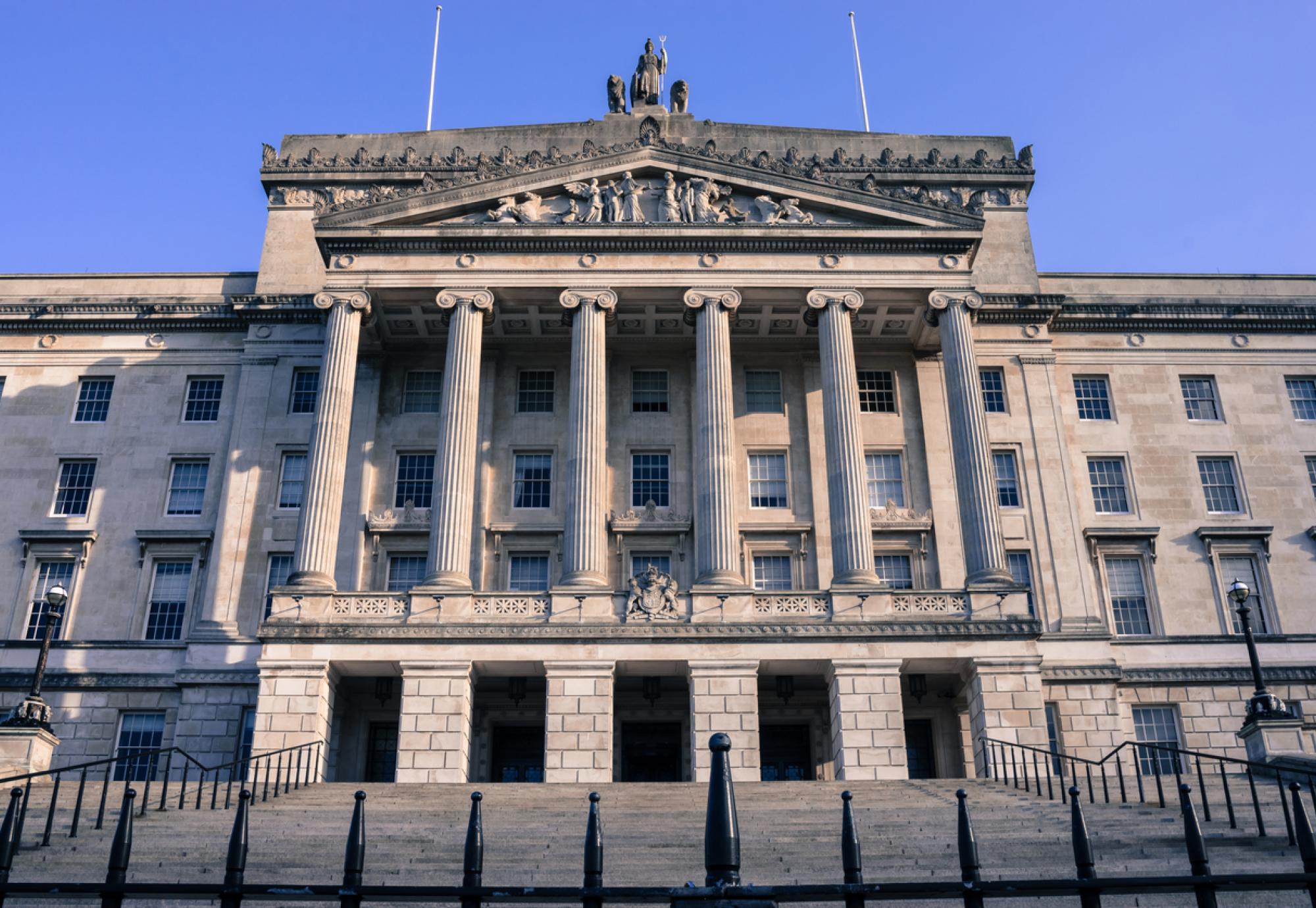 Stormont Parliament Building in Northern Ireland
