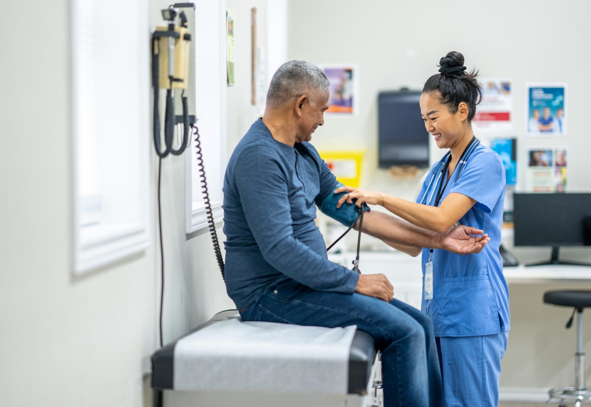 Blood pressure test
