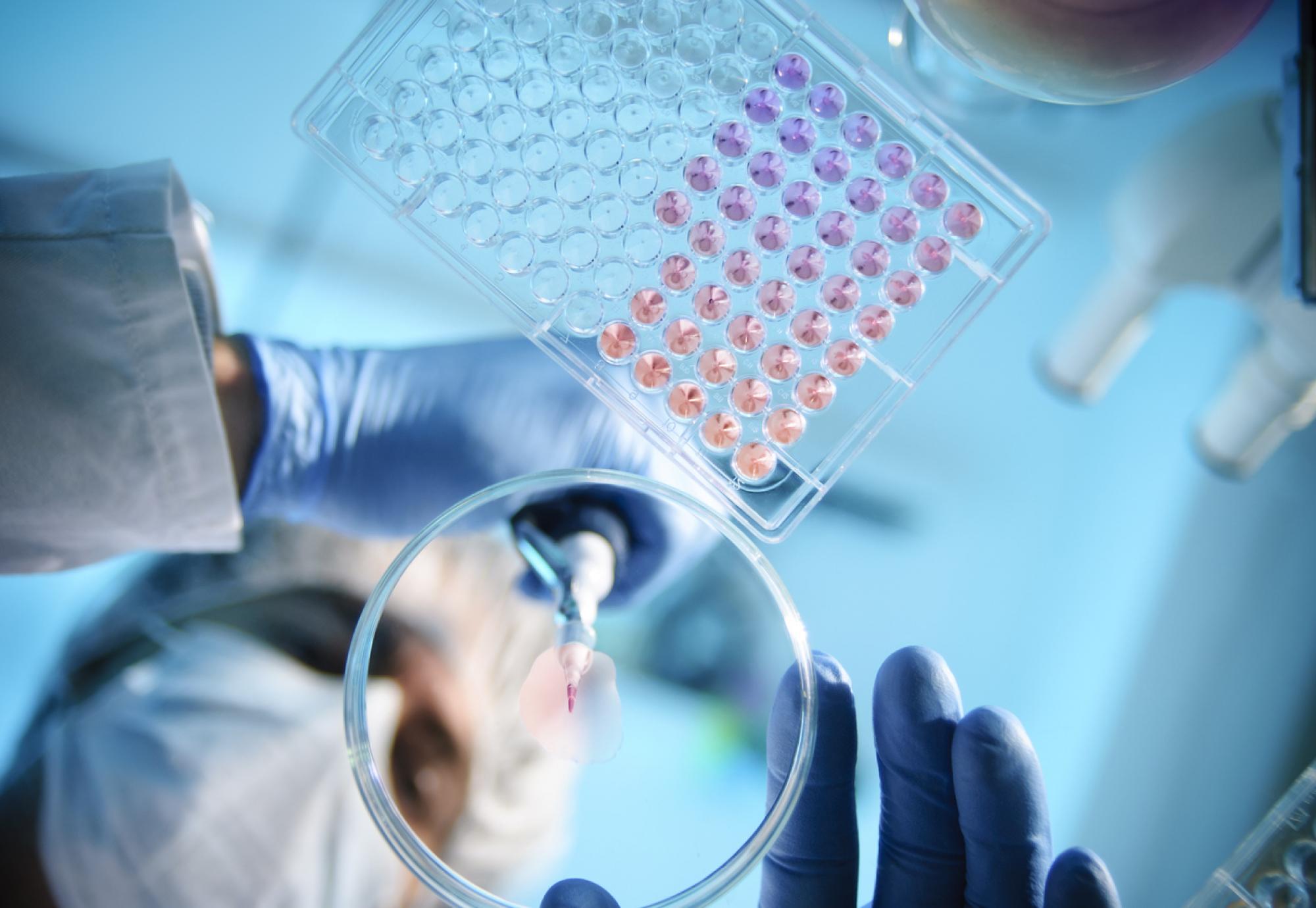 A scientist conducting health research