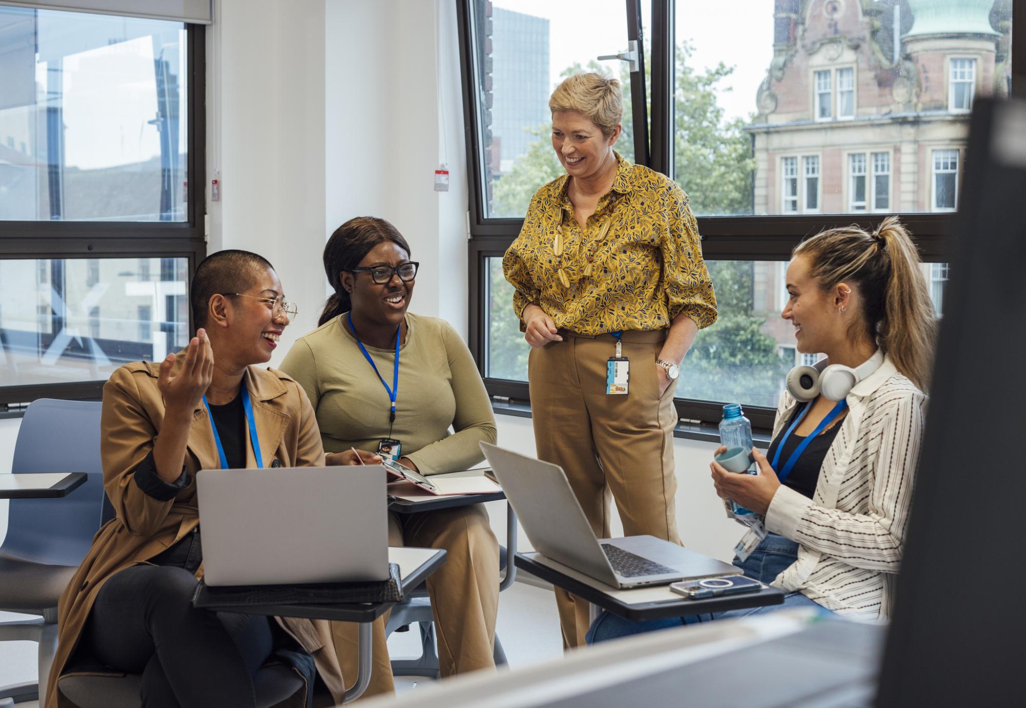 Group of NHS professionals in a meeting
