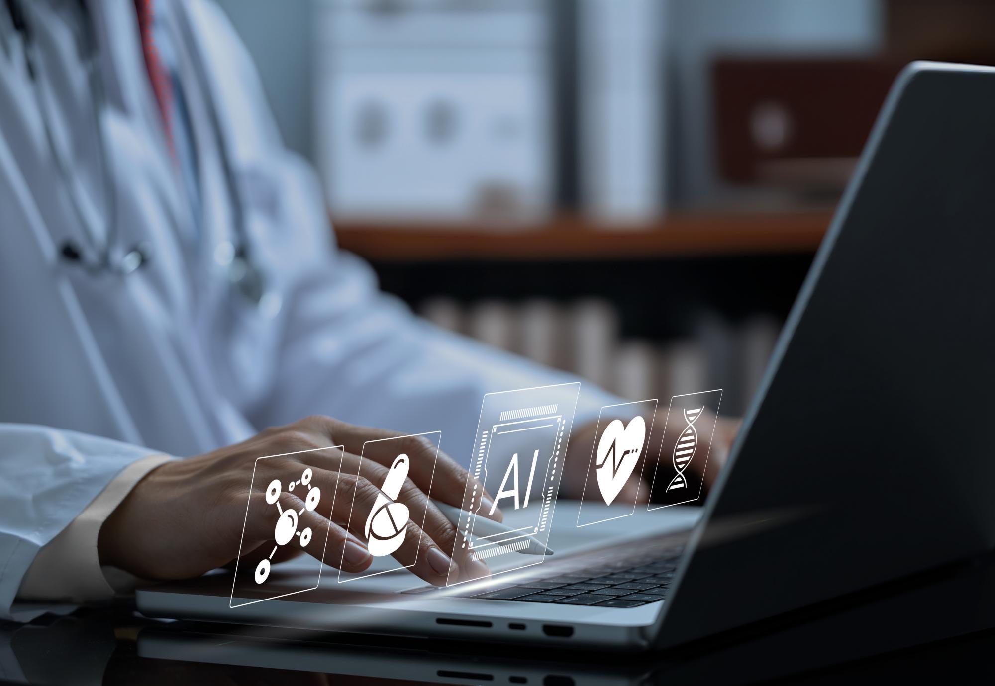 Doctor using AI