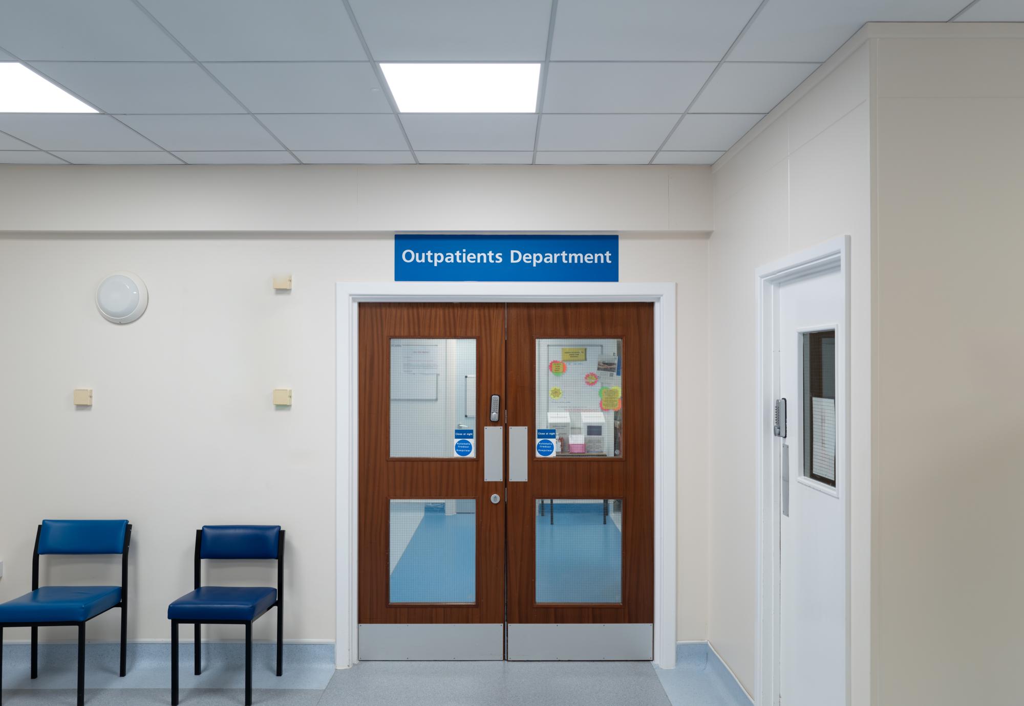 Typical NHS Out Patients waiting room