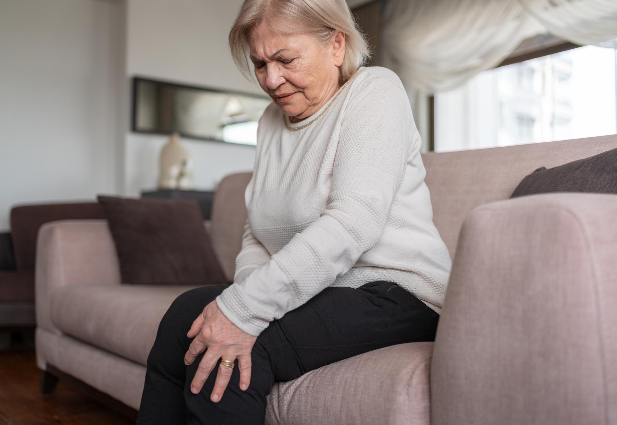 Woman suffering from arthiritis
