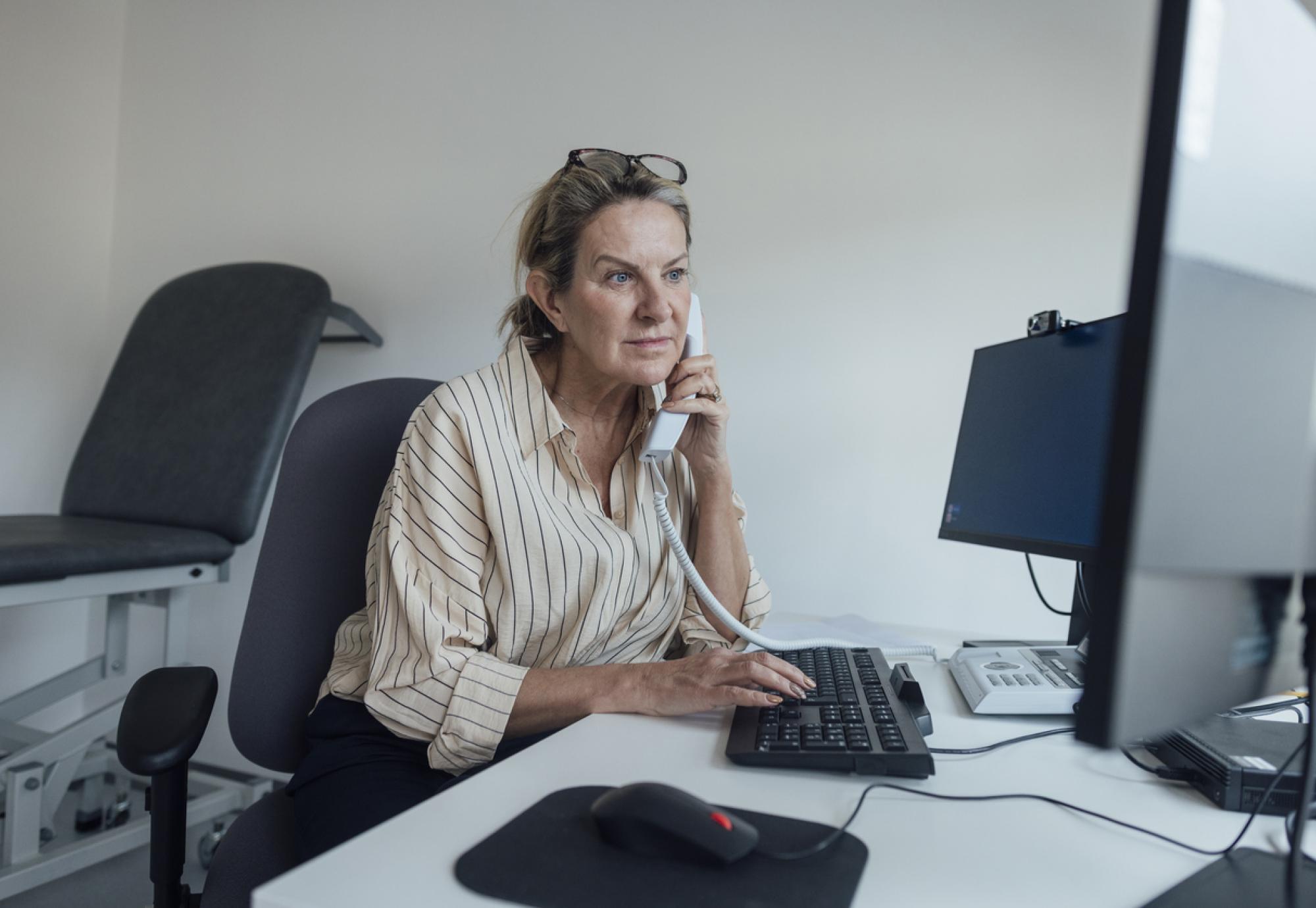GP using computer