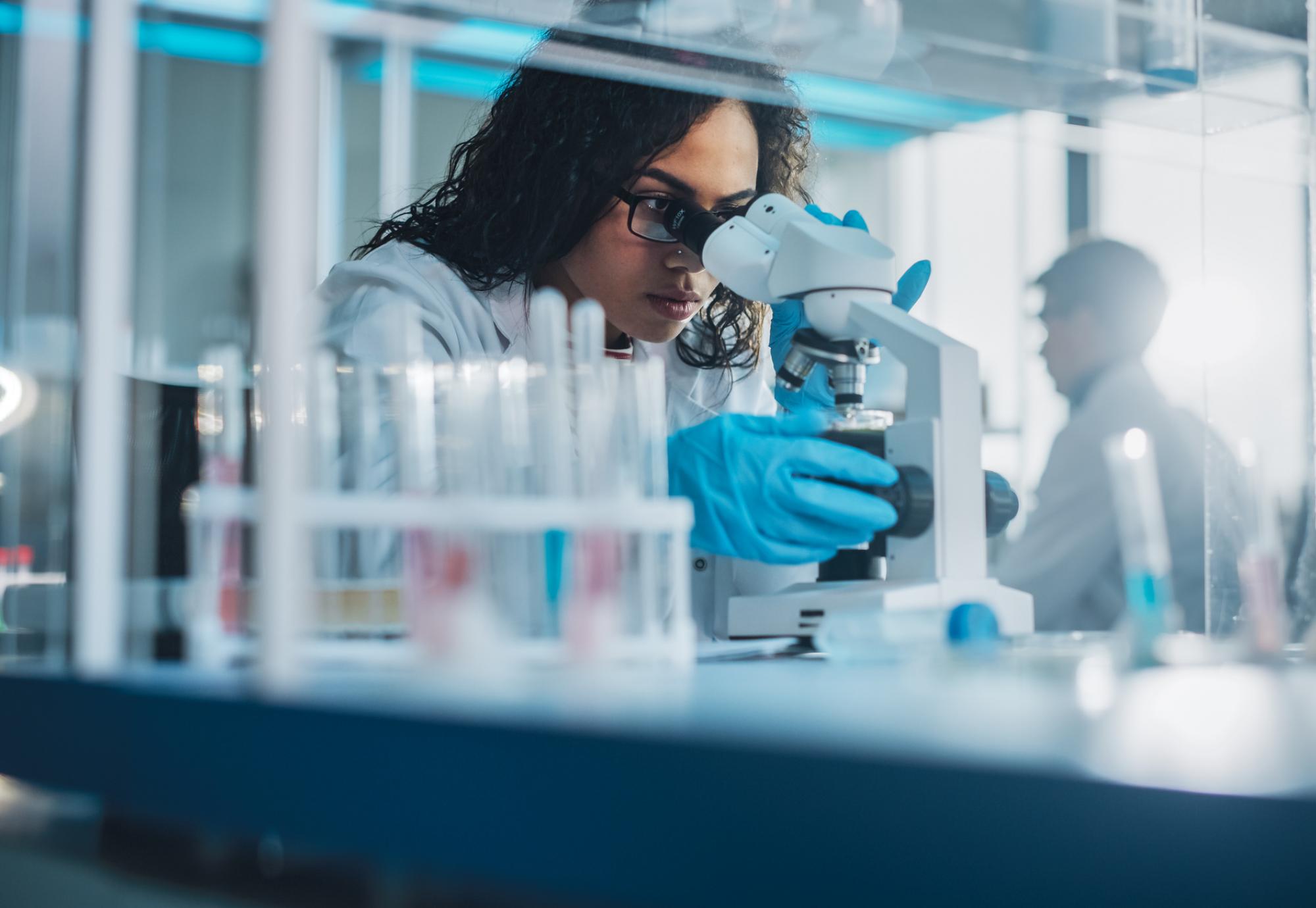 Scientist conducting health research