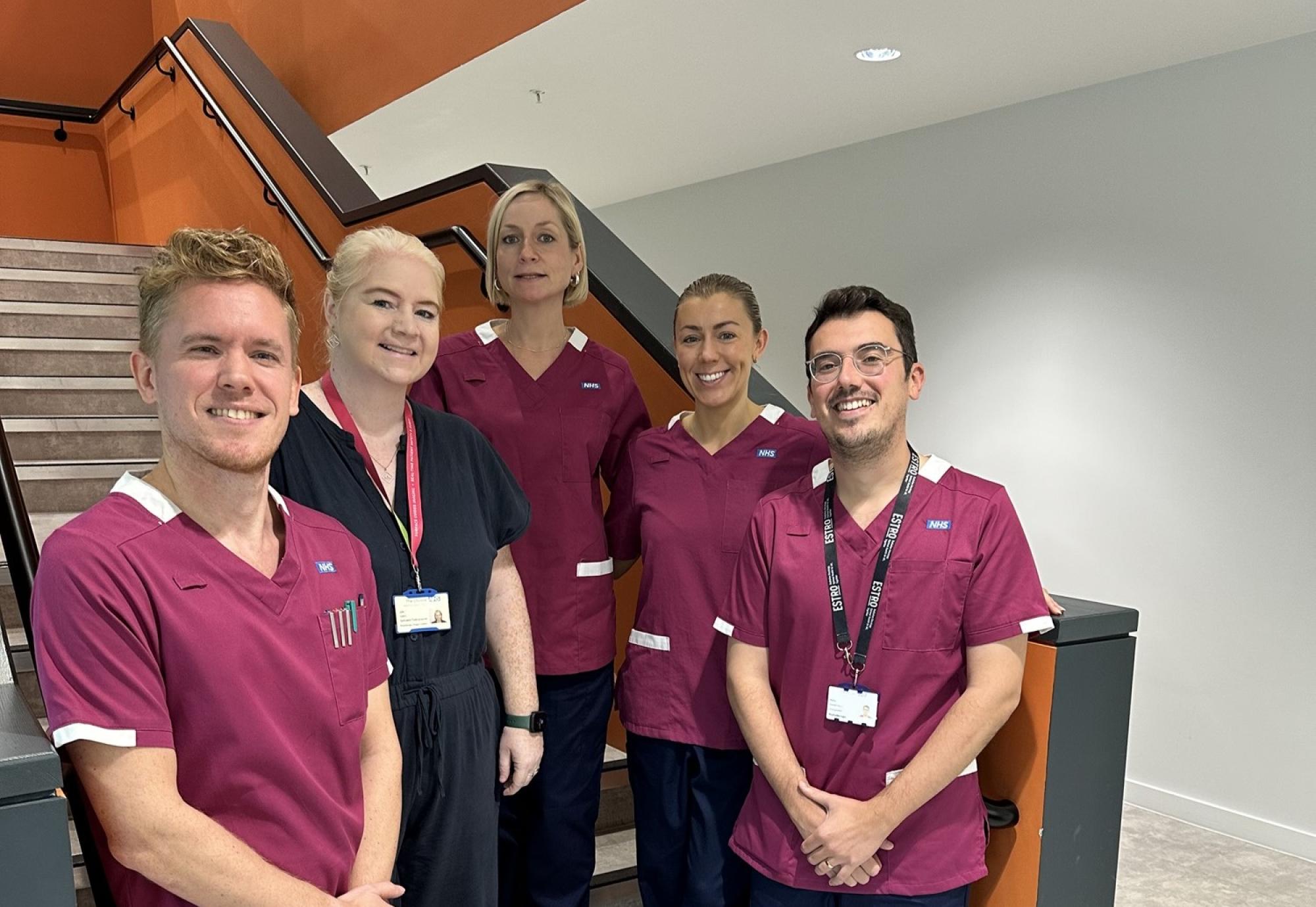 Members of the Christie Radiotherapy team