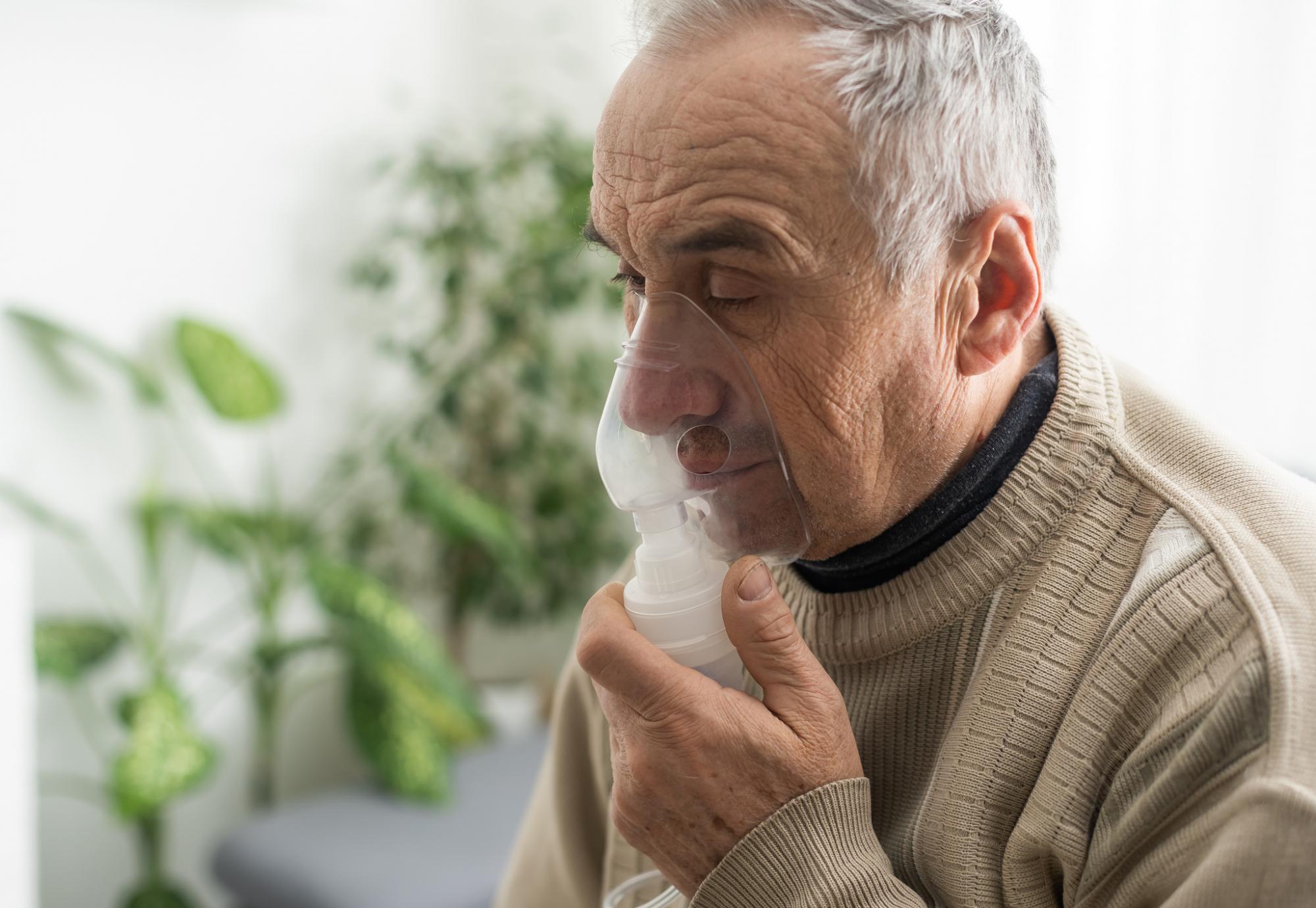 Old man with COPD