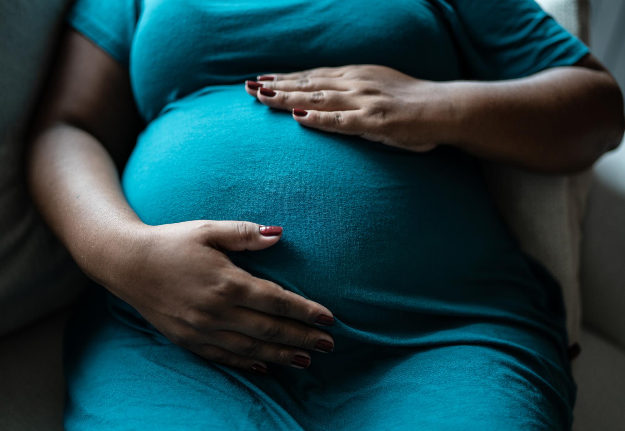 Obese pregnant woman