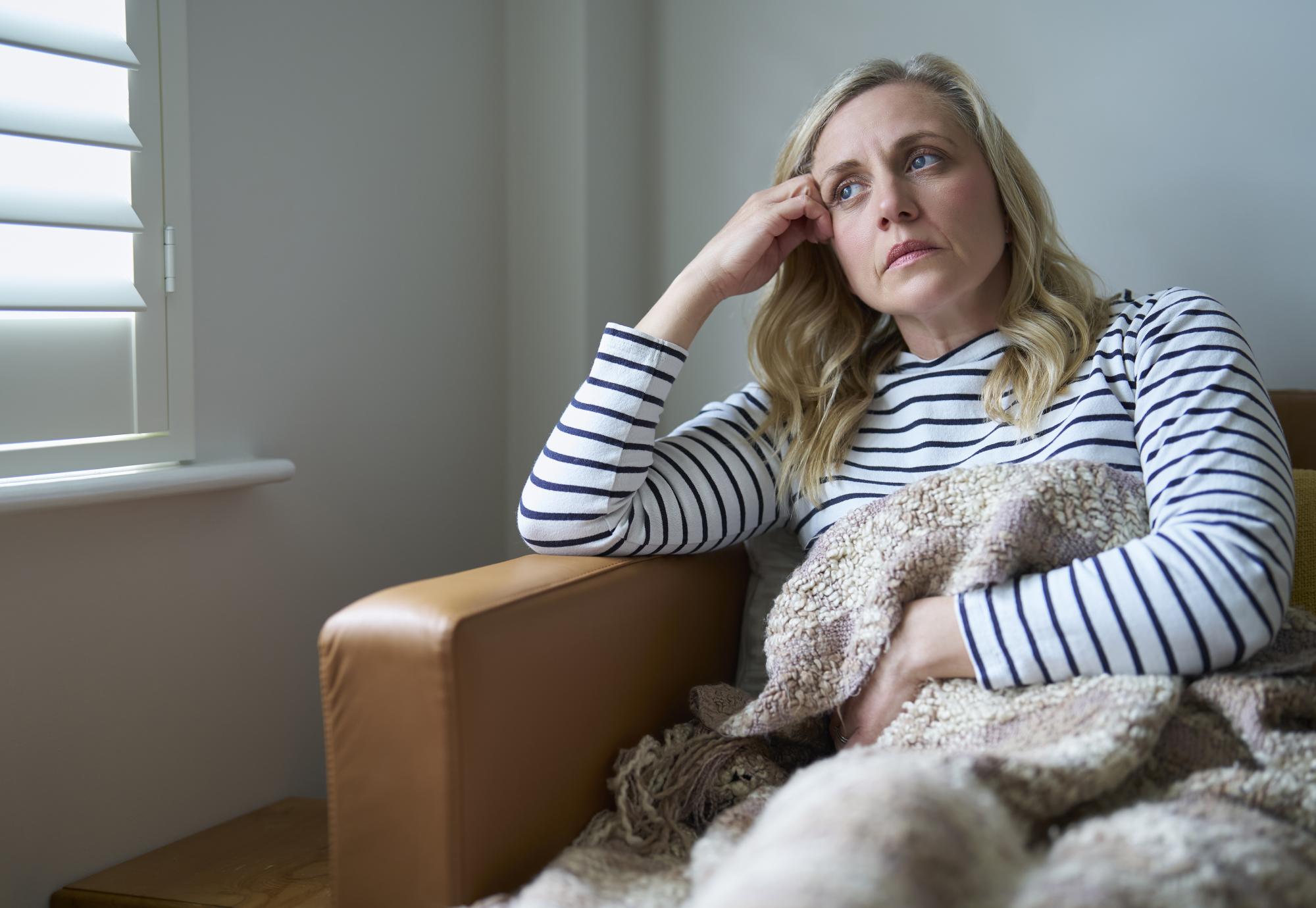 Woman in need of support