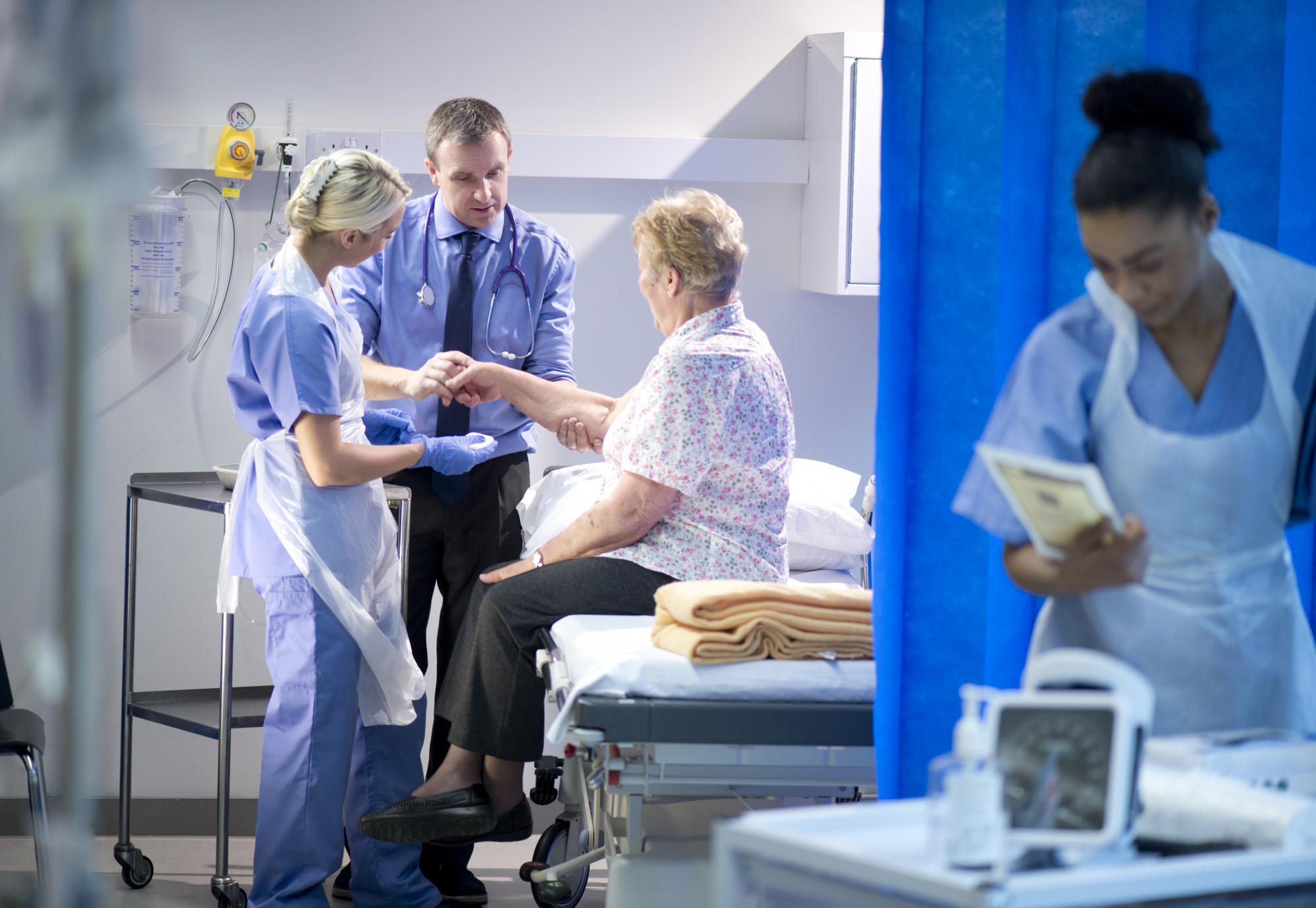 Woman with high blood pressure