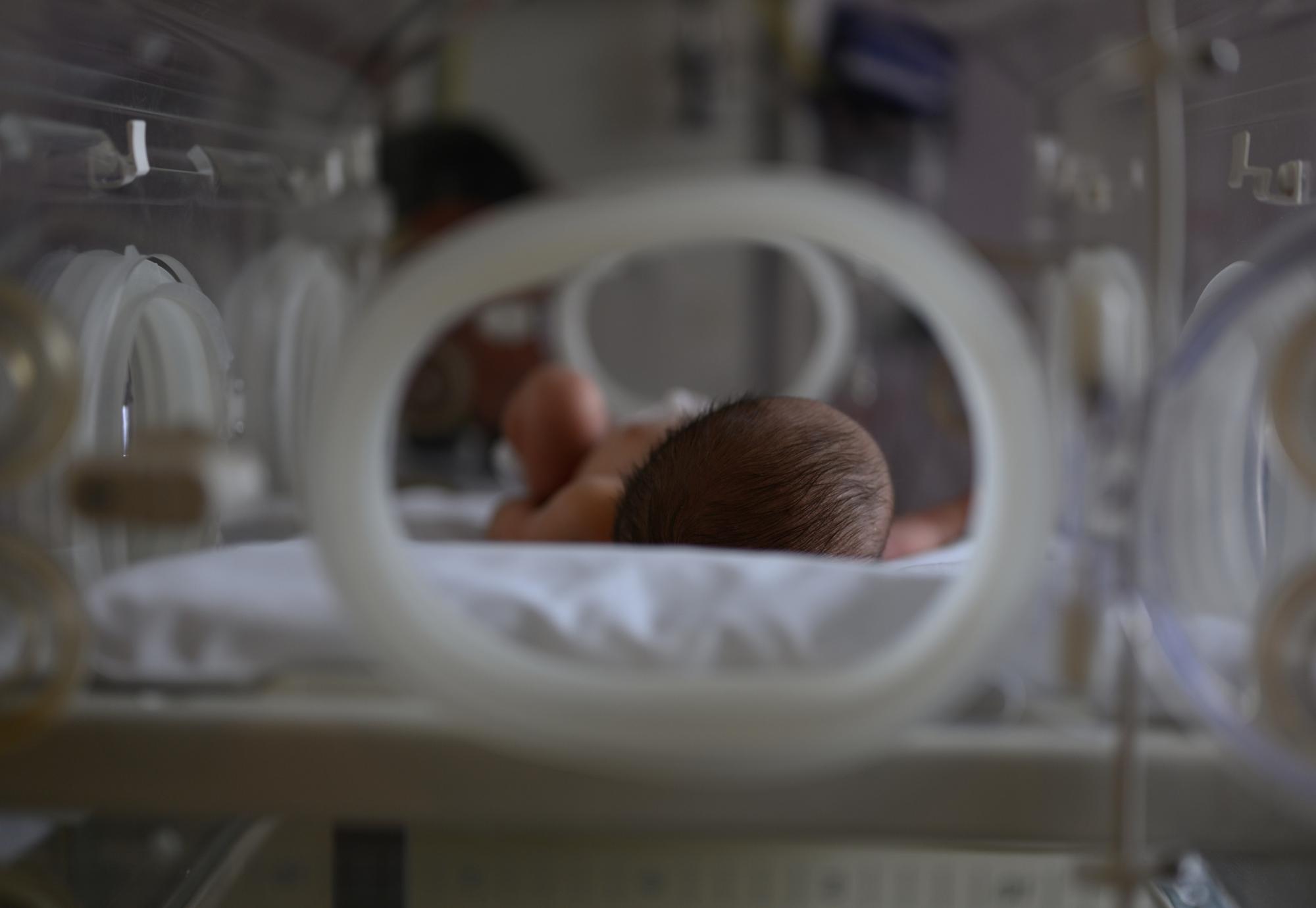 Newborn baby in hospital