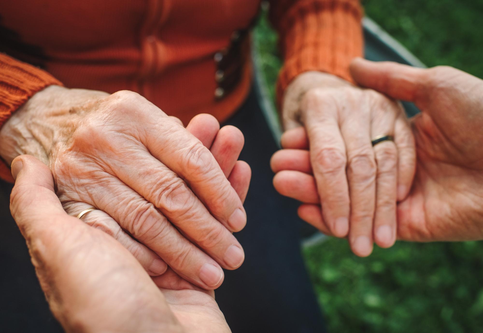 Older person's hands