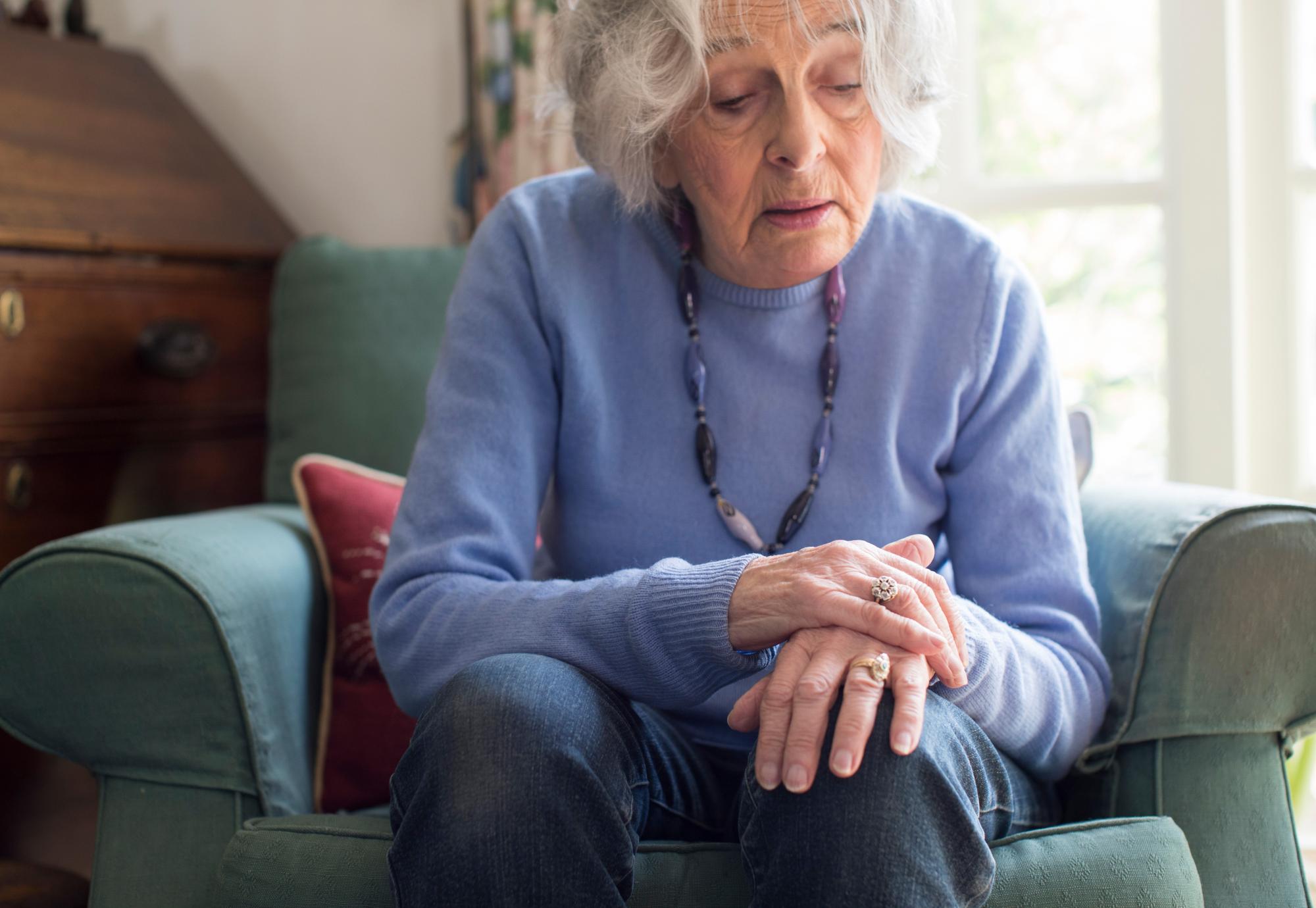 Woman with Parkinson's