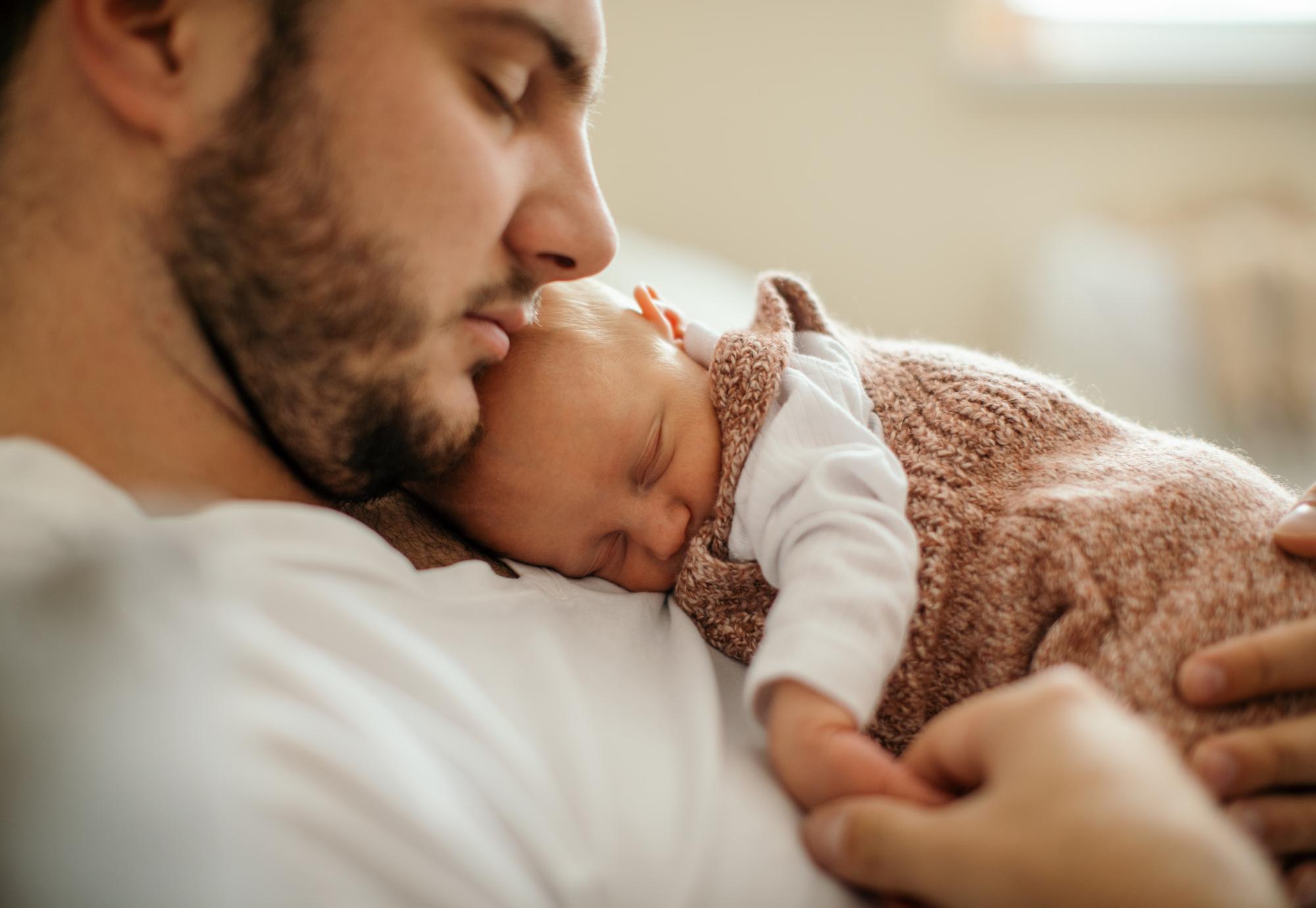 Baby with dad