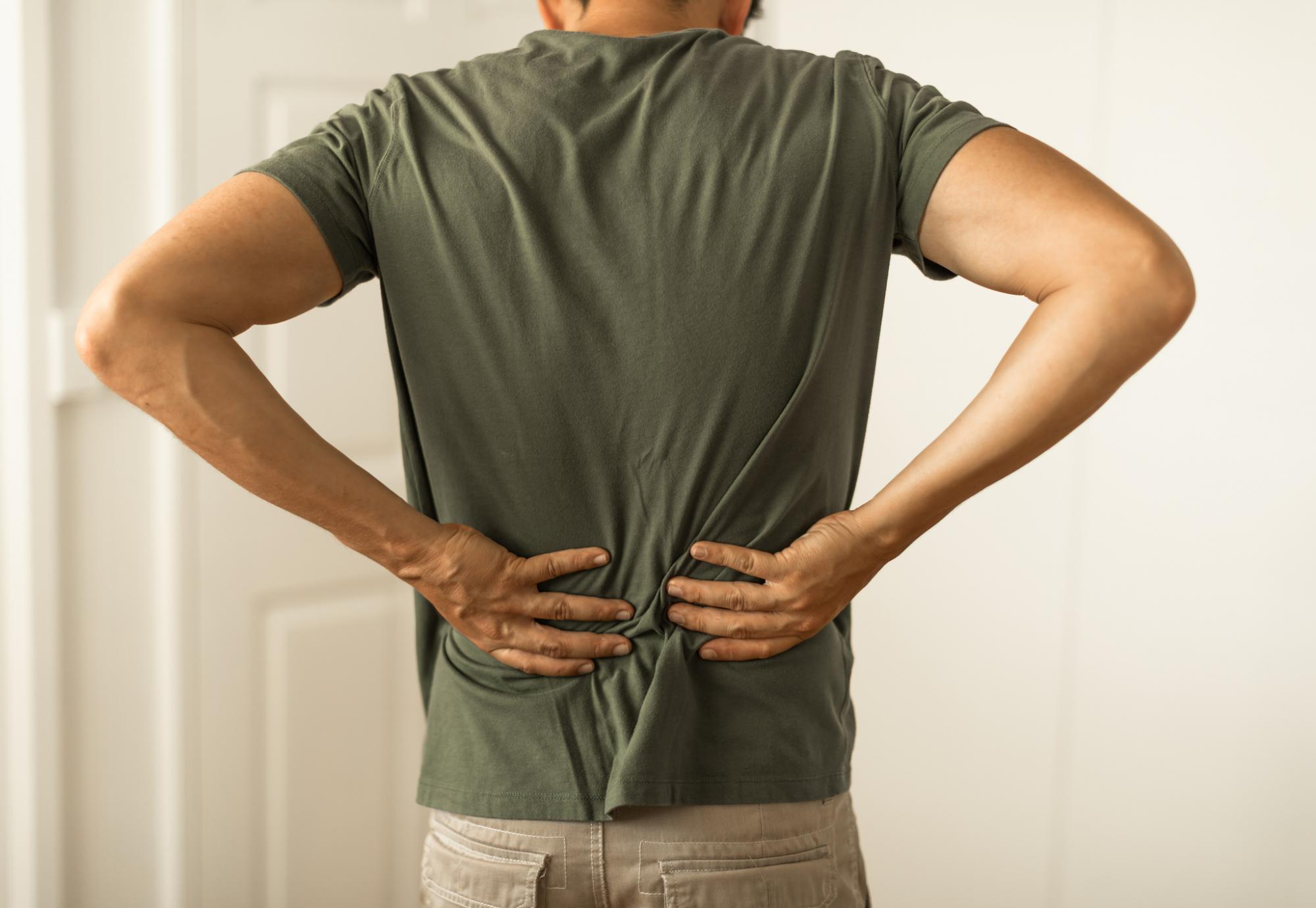 Man with back pain