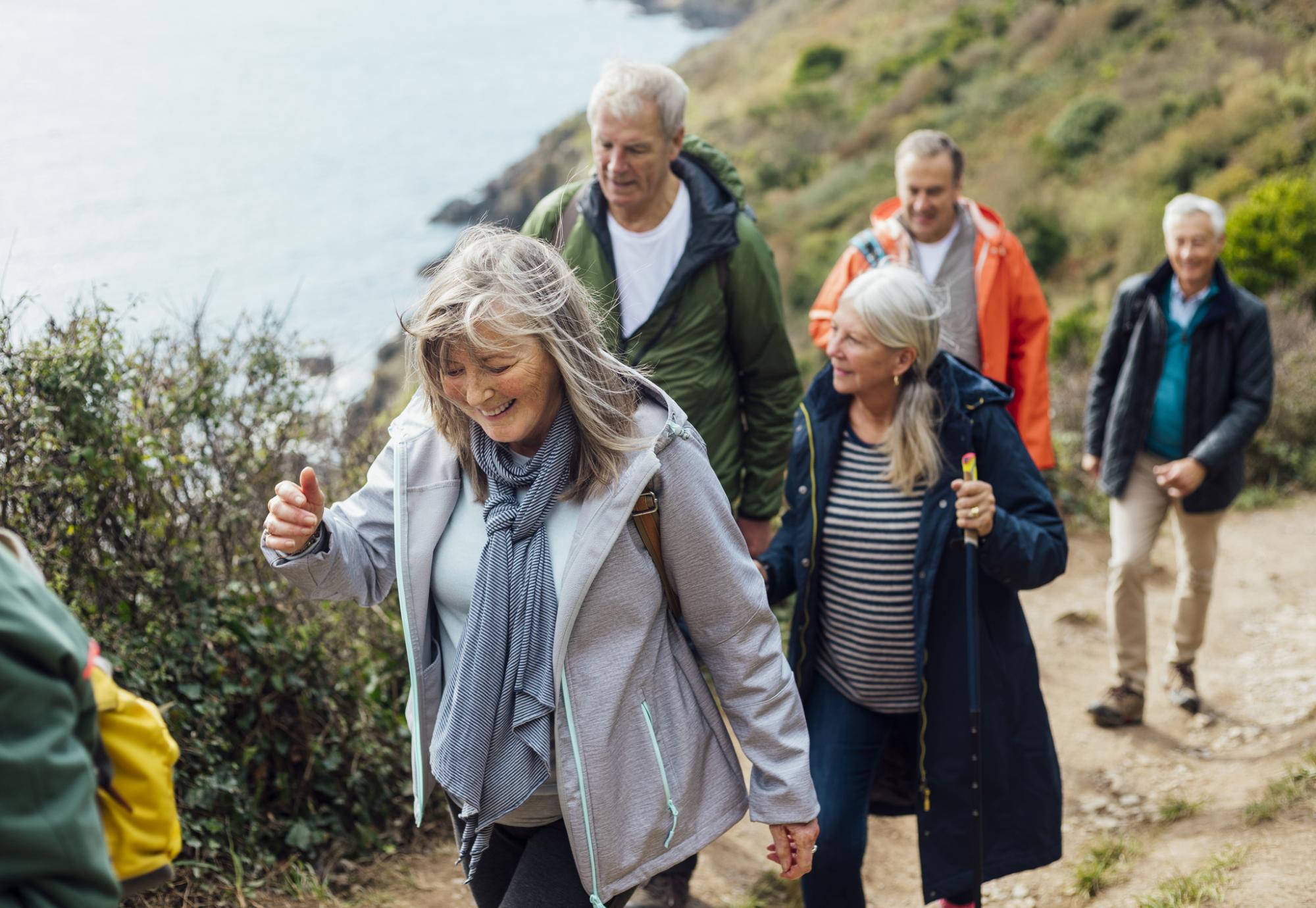 Older people walking