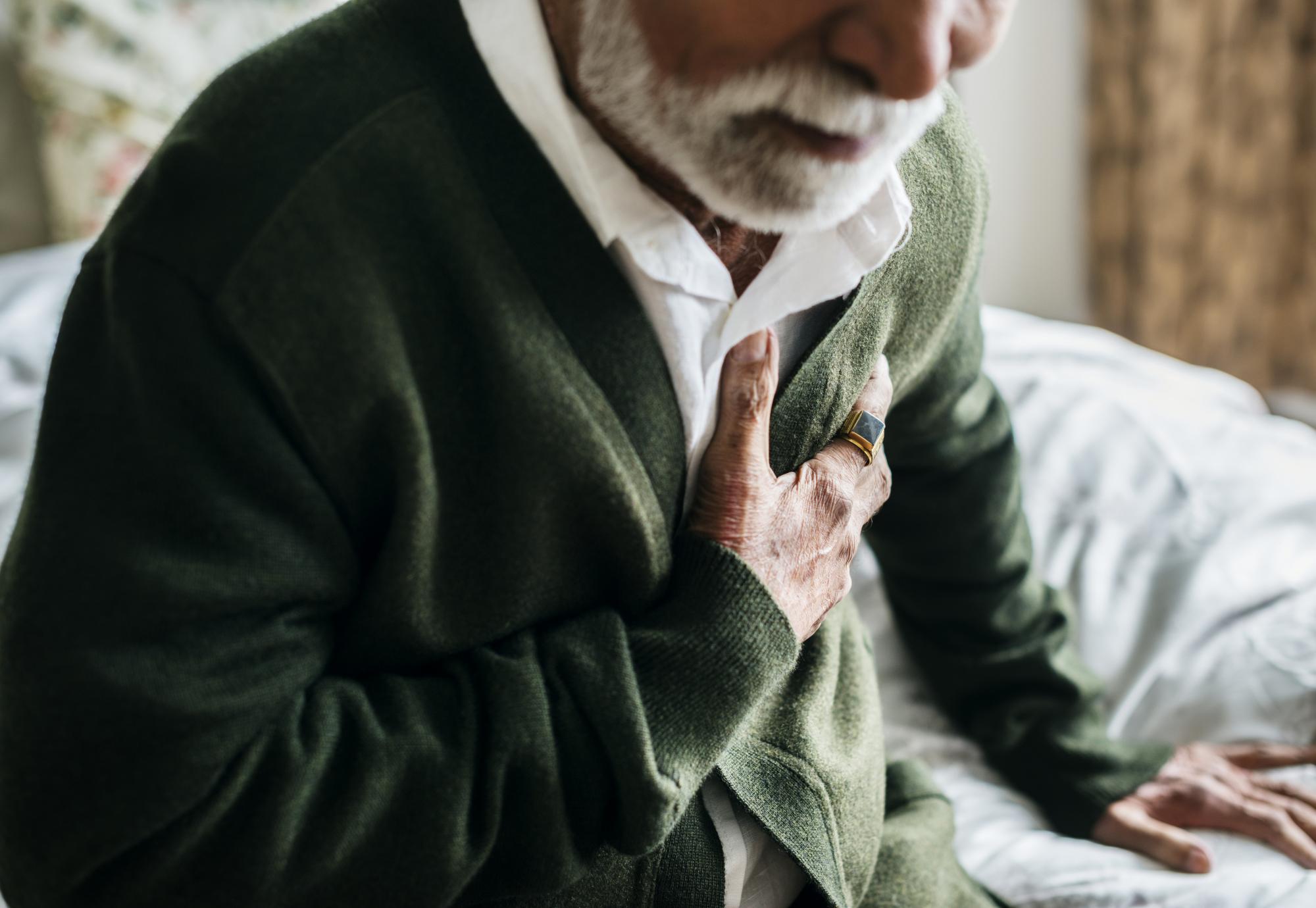 Man with heart disease