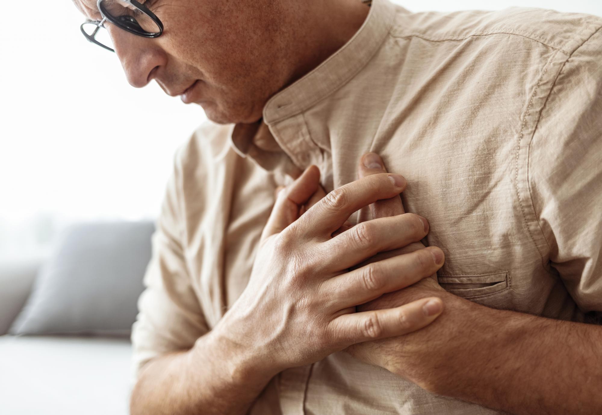 Man with heart problems