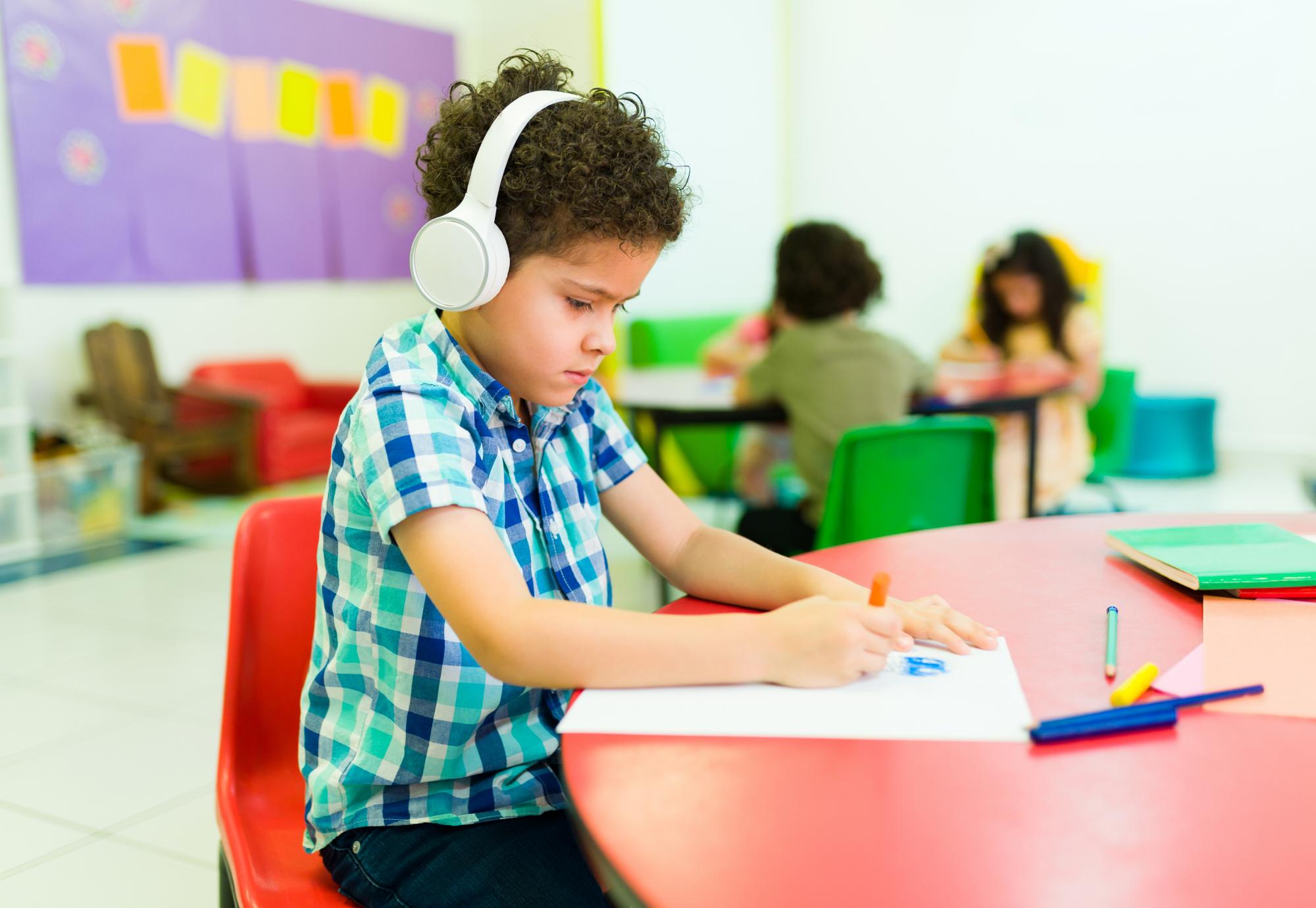 Young person with autism
