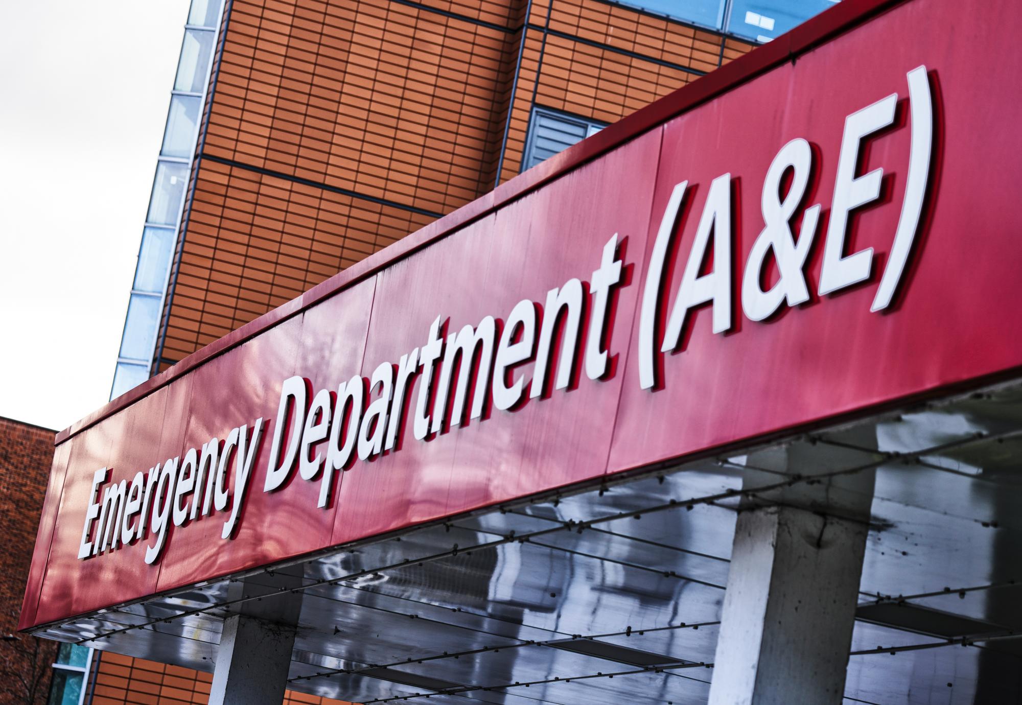 Emergency dept sign