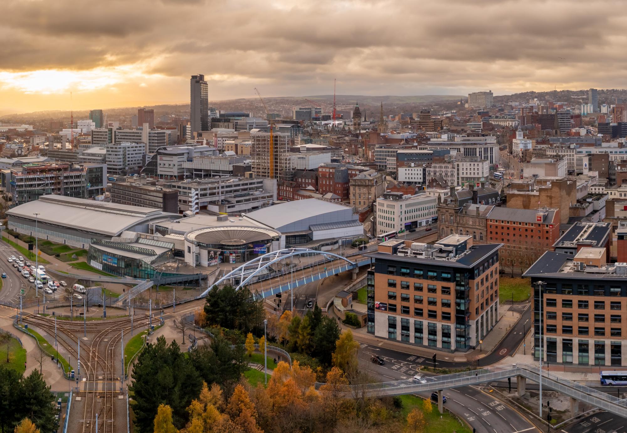 Sheffield aerial view
