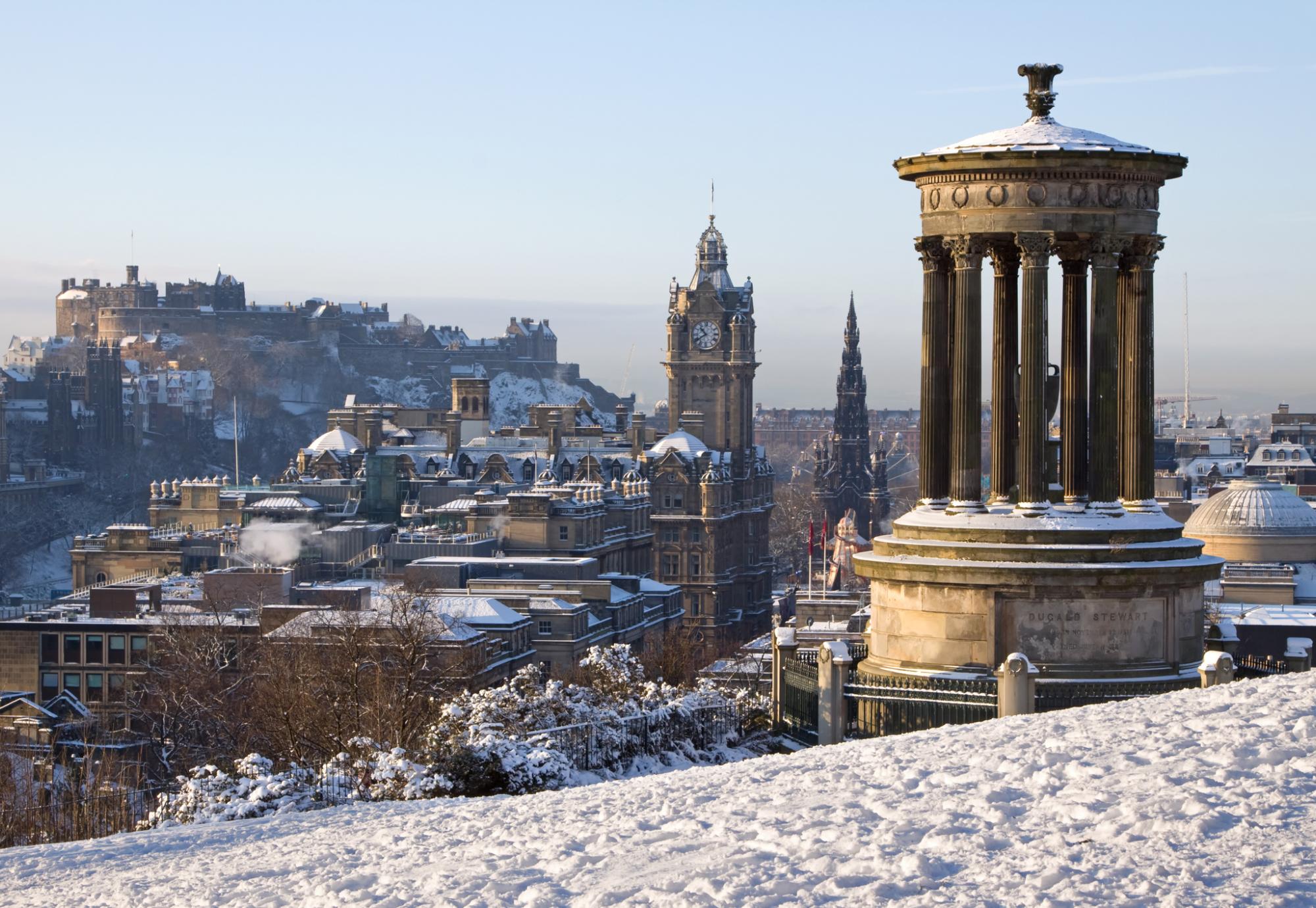 Edinburgh in the snow