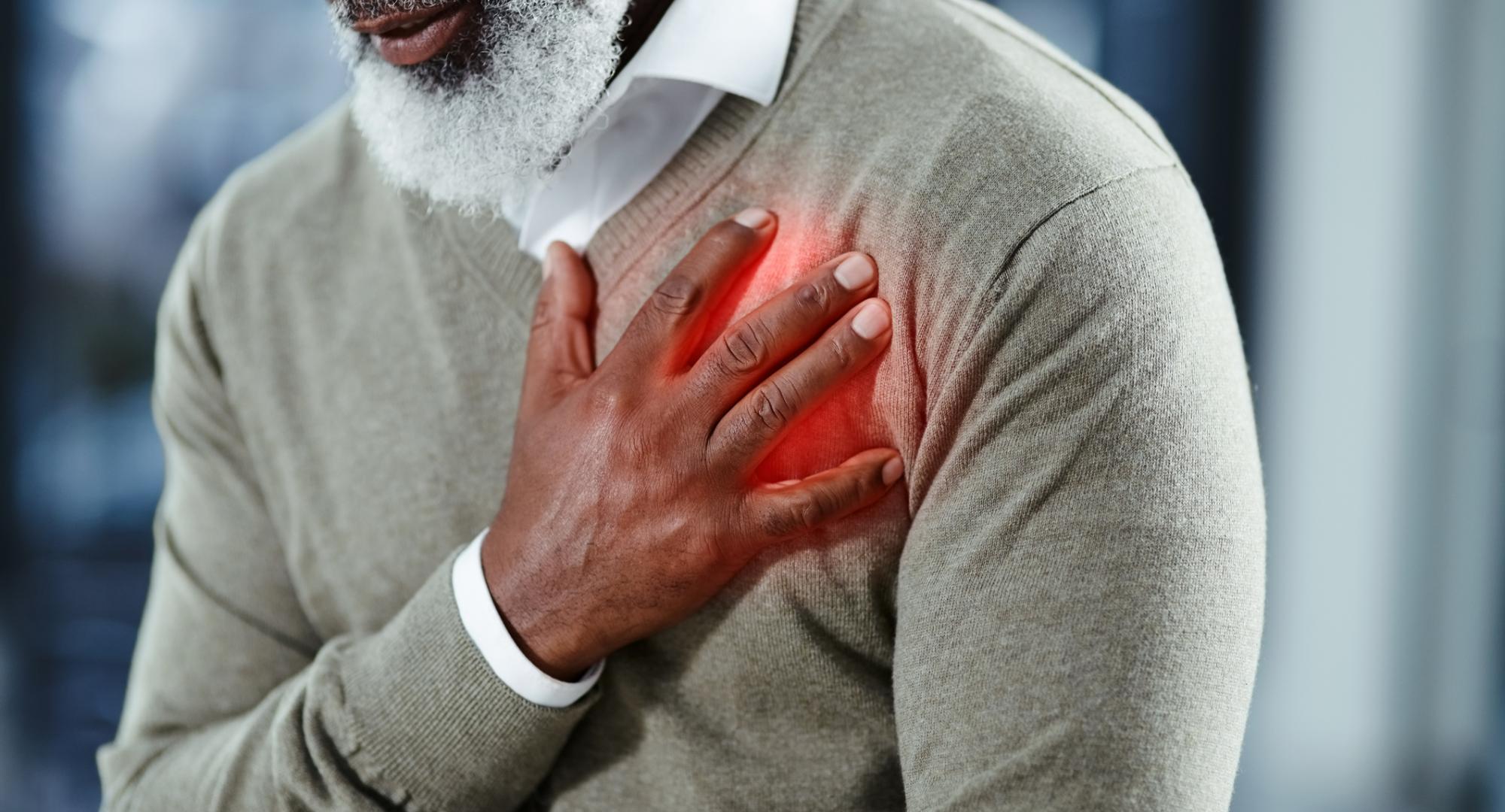 Chest pain in an adult male