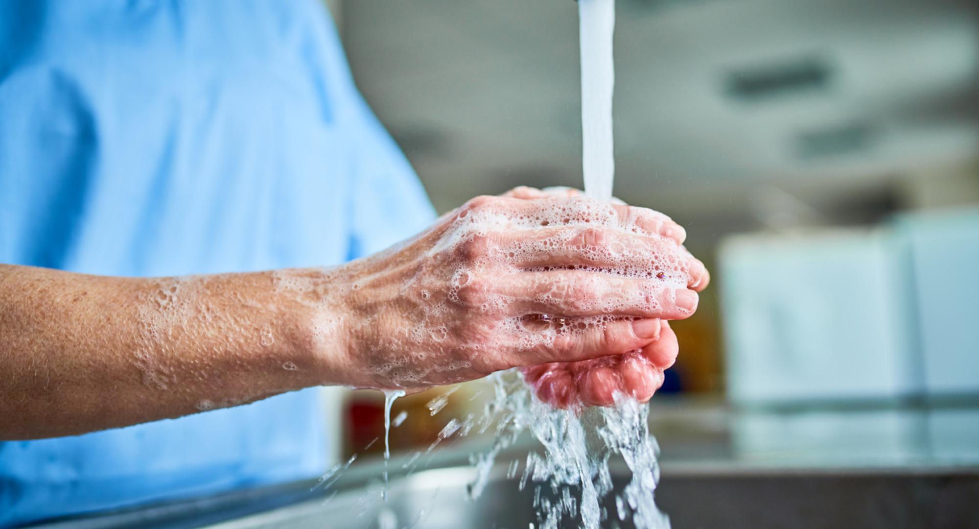 Washing hands 