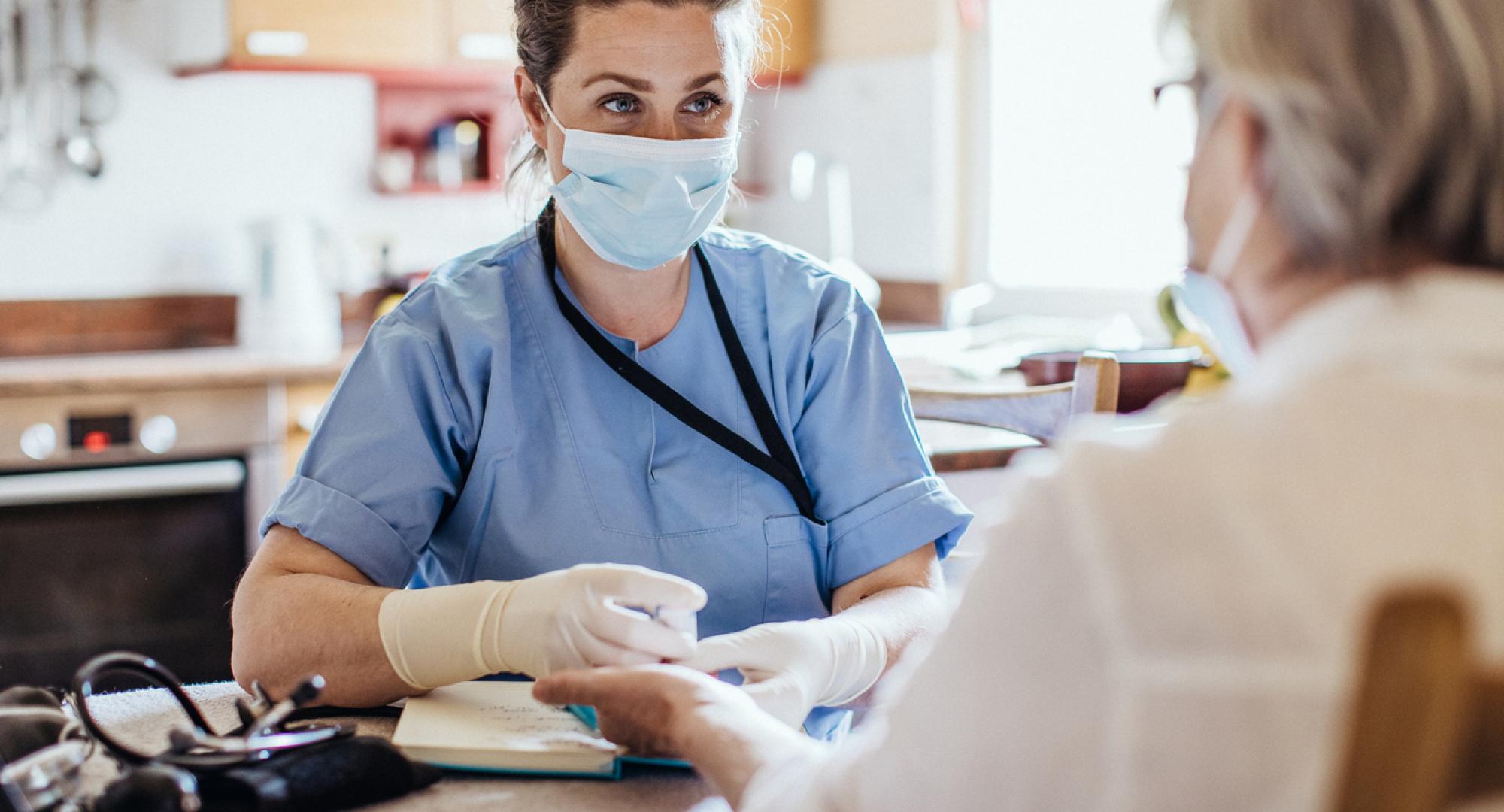 Nurse and patient