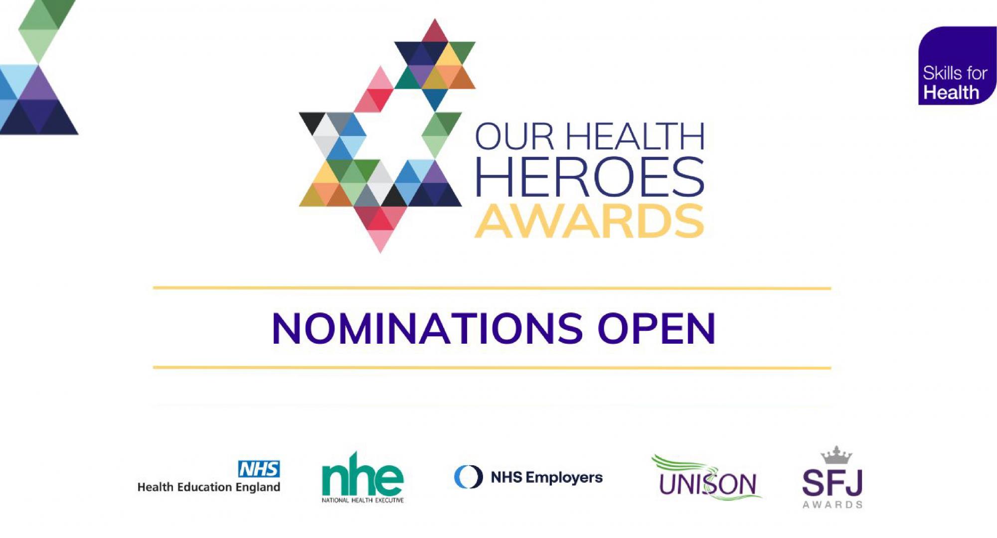 Skills for Health awards graphic